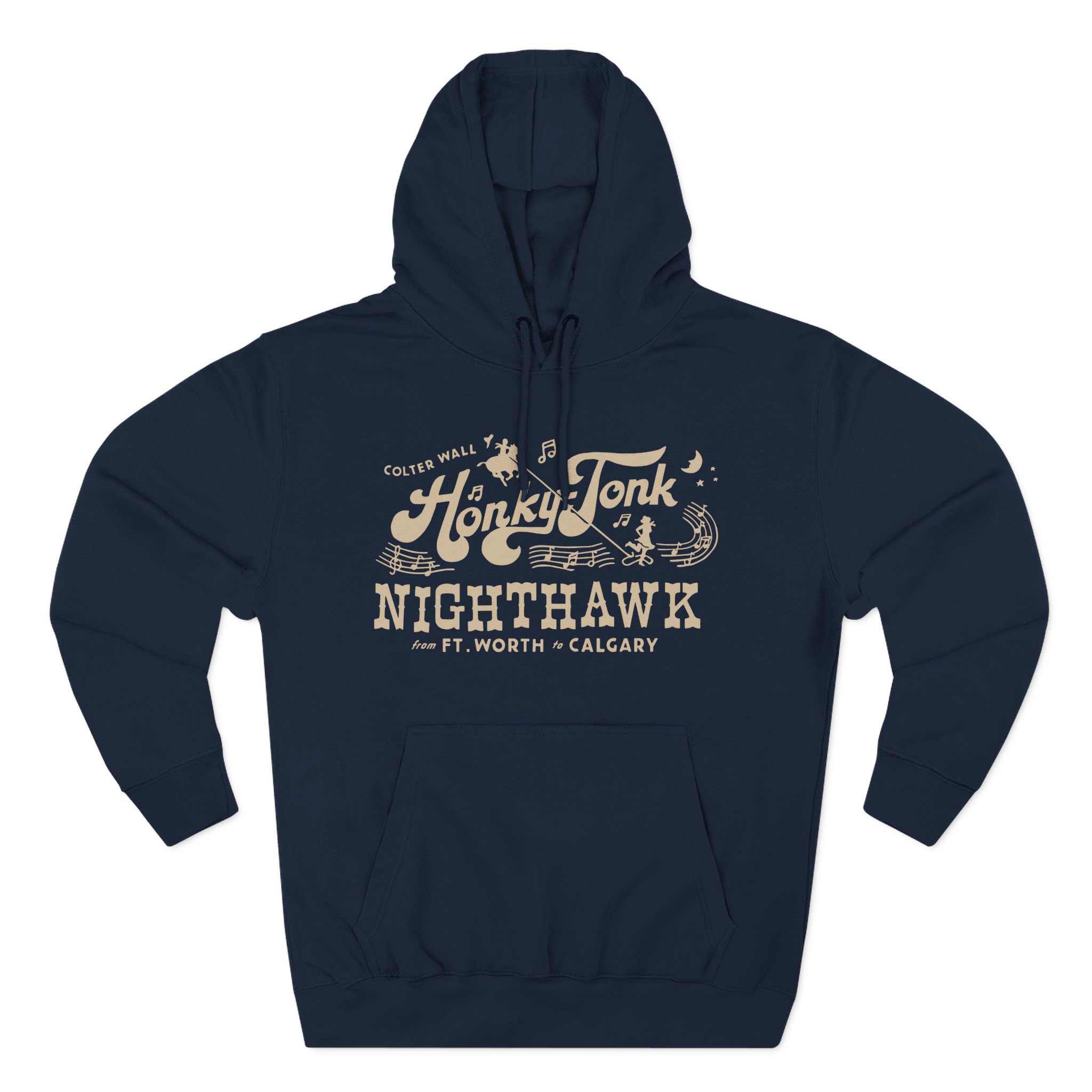 Colter Wall Honky-tonk Nighthawk Three-Panel Fleece Hoodie - Image 7