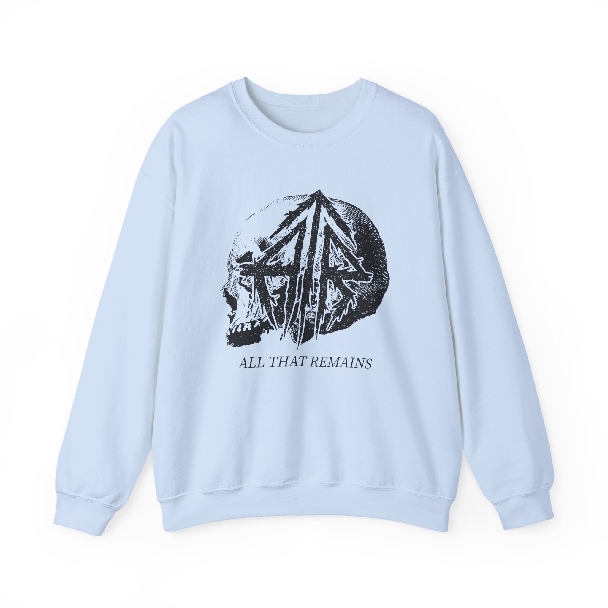 All That Remains Tie Dye Skull Unisex Heavy Blend™ Crewneck Sweatshirt - Image 11
