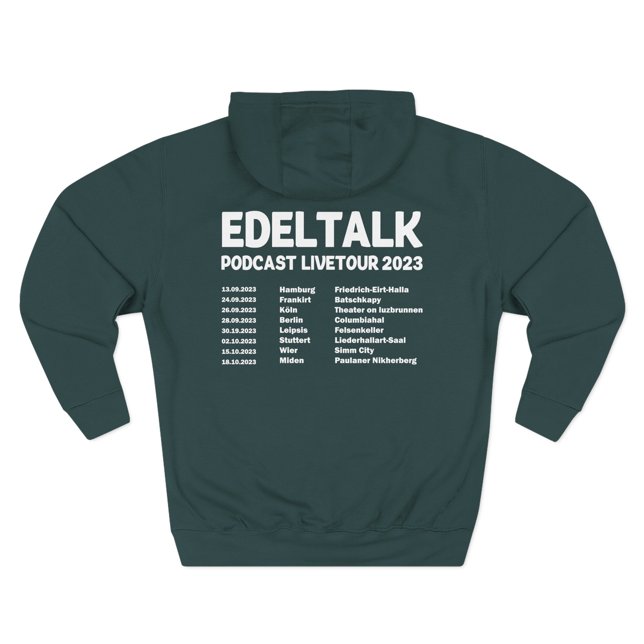 Edeltalk Podcast Livetour 2023 Three-Panel Fleece Hoodie - Image 8