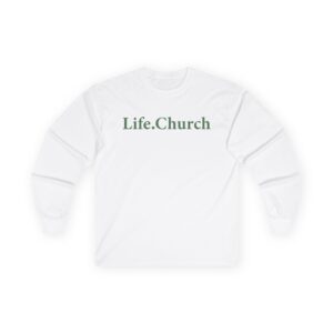Life Church Two-tone Heavyweight Unisex Ultra Cotton Long Sleeve Tee