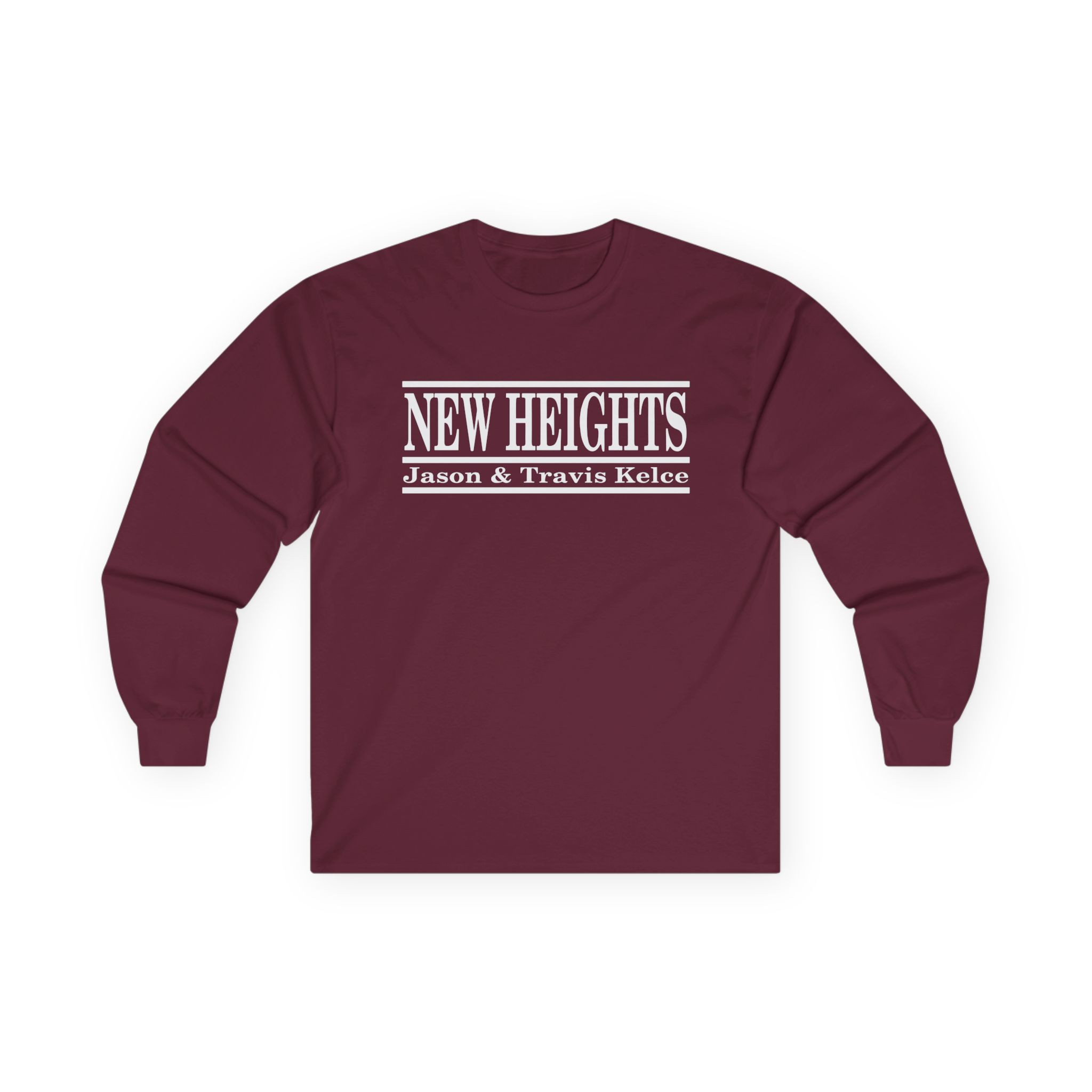 New Heights Jason And Travis Kelce Unisex Ultra Cotton Long Sleeve Tee - Image 5