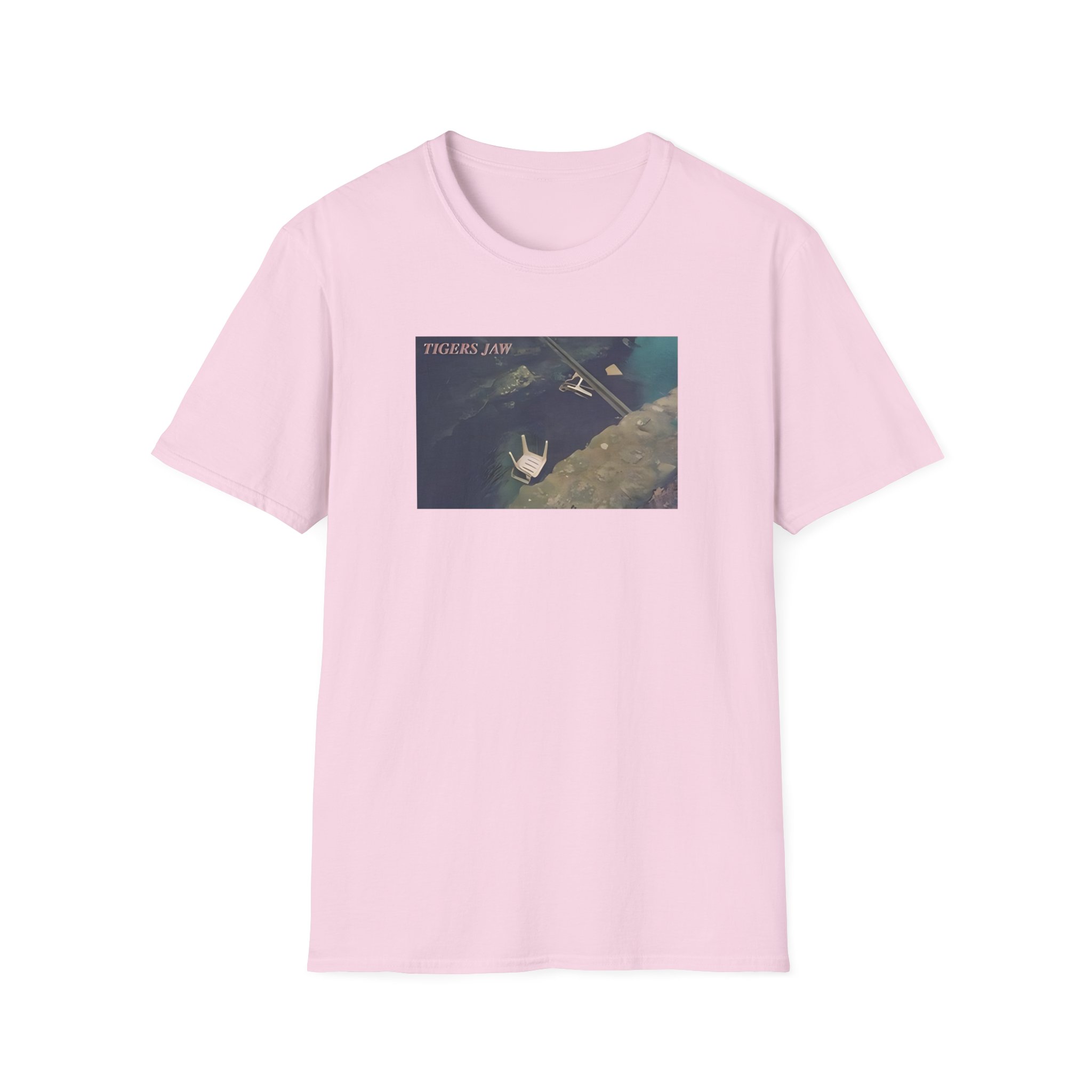 Tigers Jaw Chairs in Water Unisex Softstyle T-Shirt - Image 21