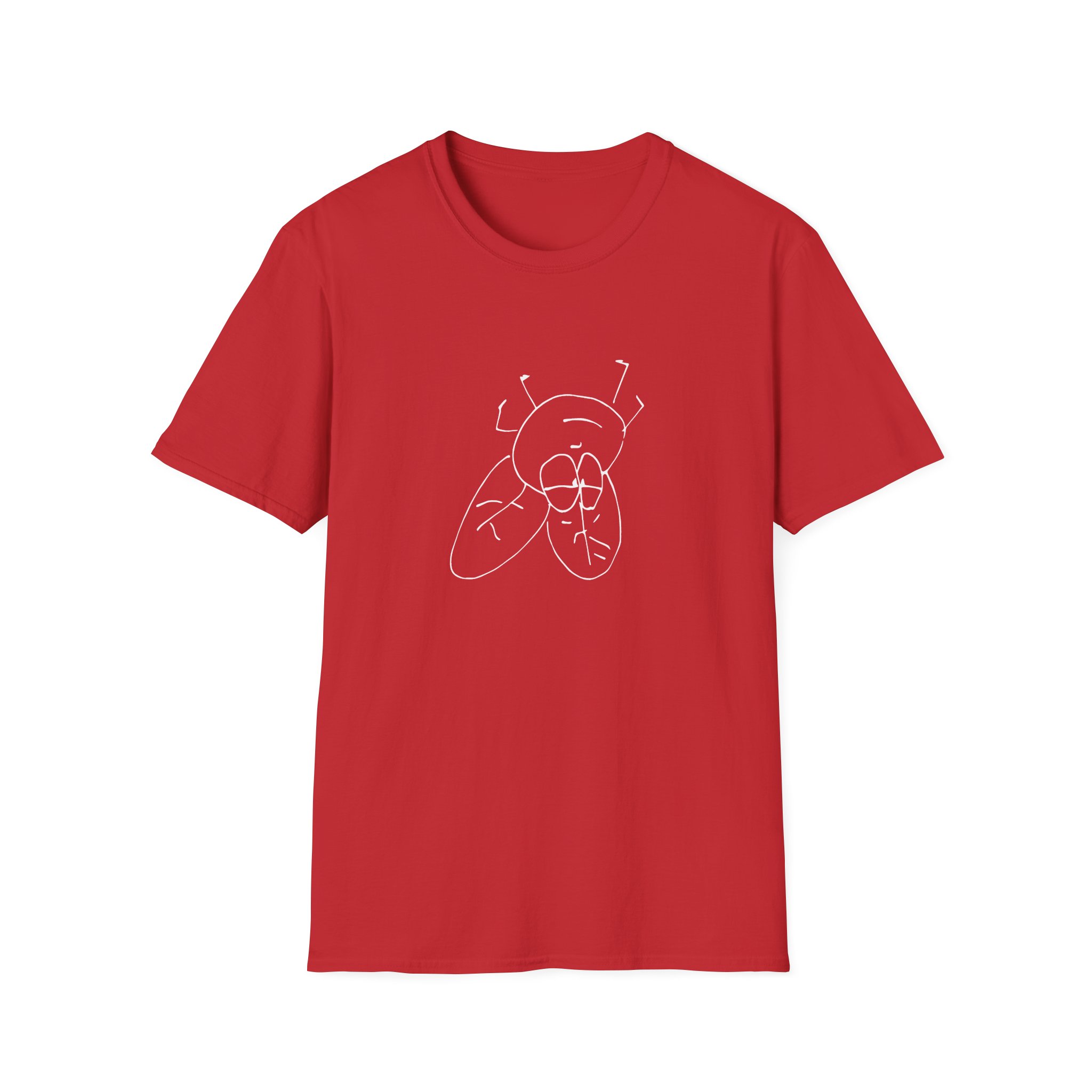 Carl Barron Upside Down Flies Unisex Softstyle T-Shirt - Image 21
