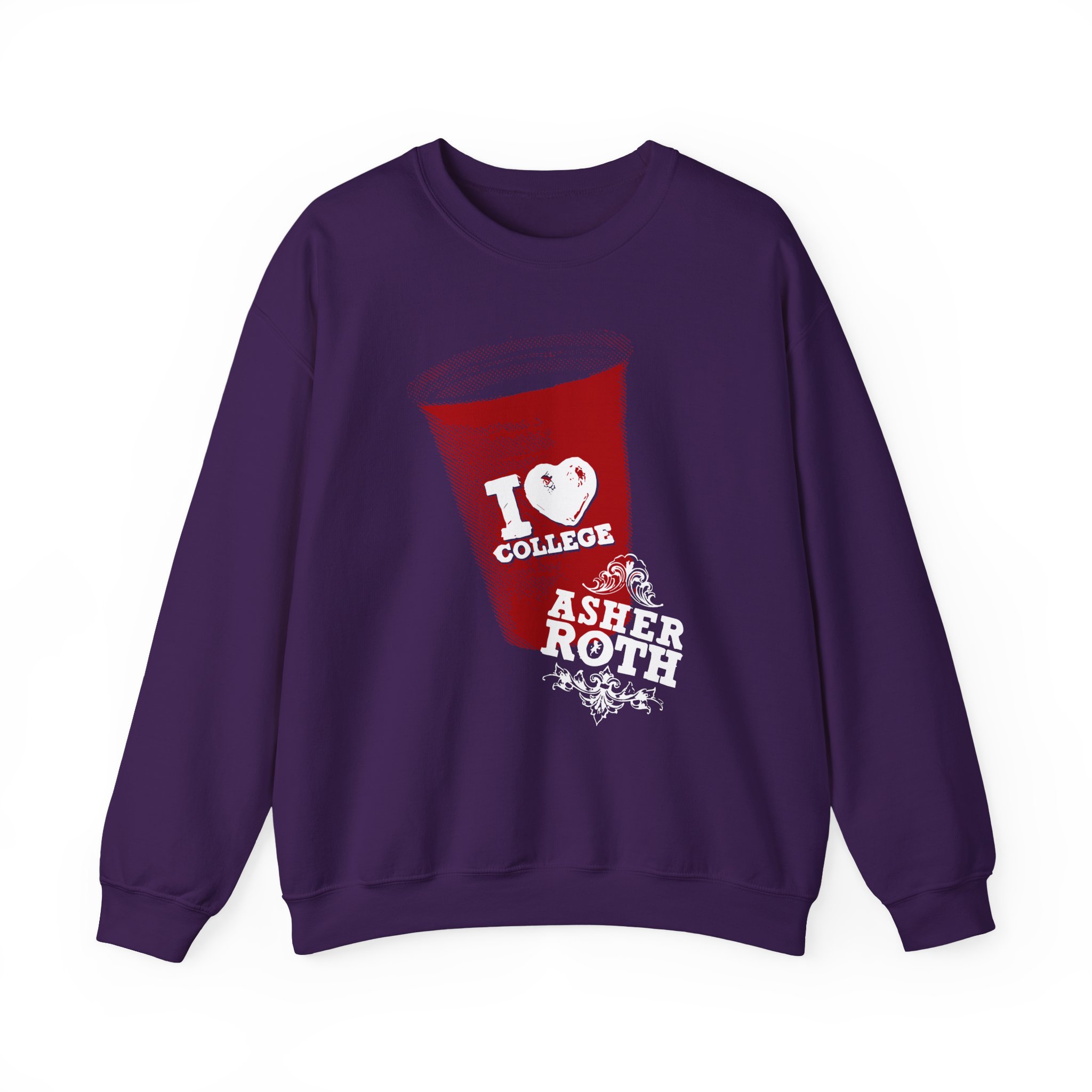 Asher Roth I Love College Unisex Heavy Blend™ Crewneck Sweatshirt - Image 7