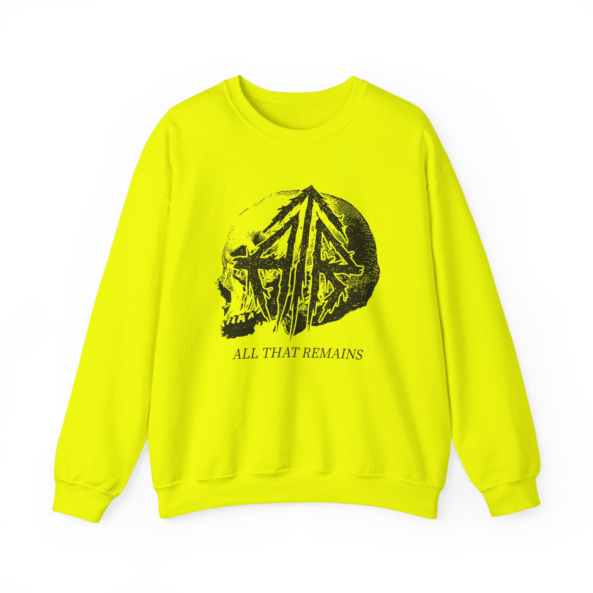 All That Remains Tie Dye Skull Unisex Heavy Blend™ Crewneck Sweatshirt - Image 9