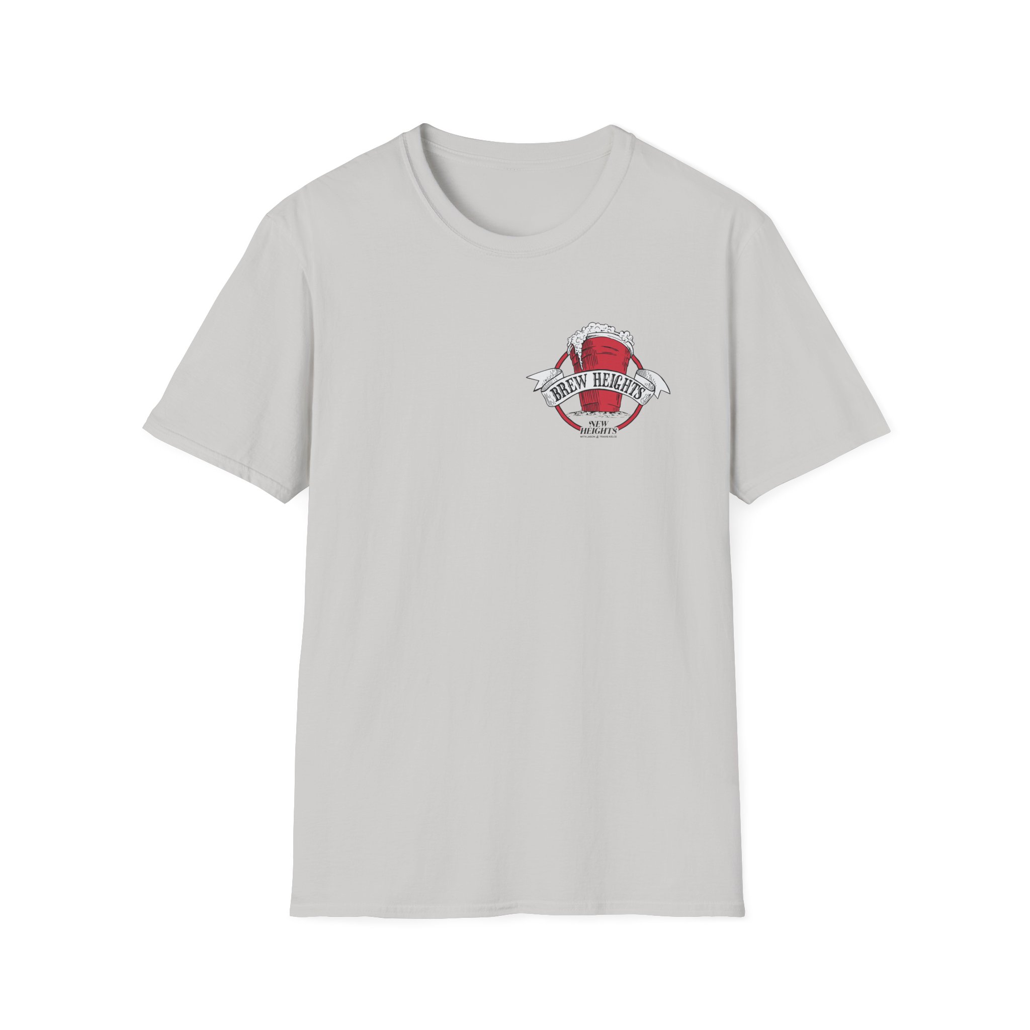 New Heights Brew Heights Left Chest Unisex Softstyle T-Shirt - Image 7