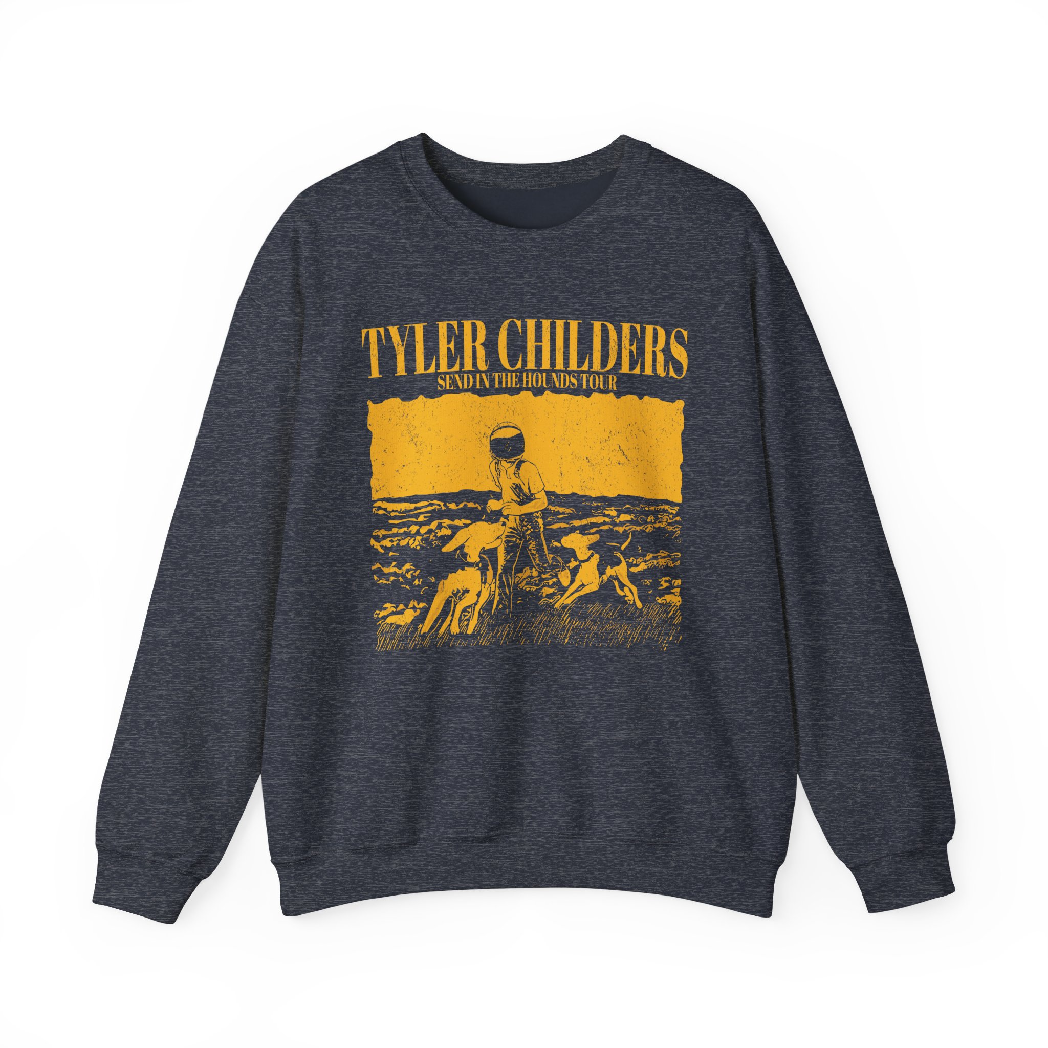 Tyler Childers Grey Hounds Tour Unisex Heavy Blend™ Crewneck Sweatshirt - Image 9