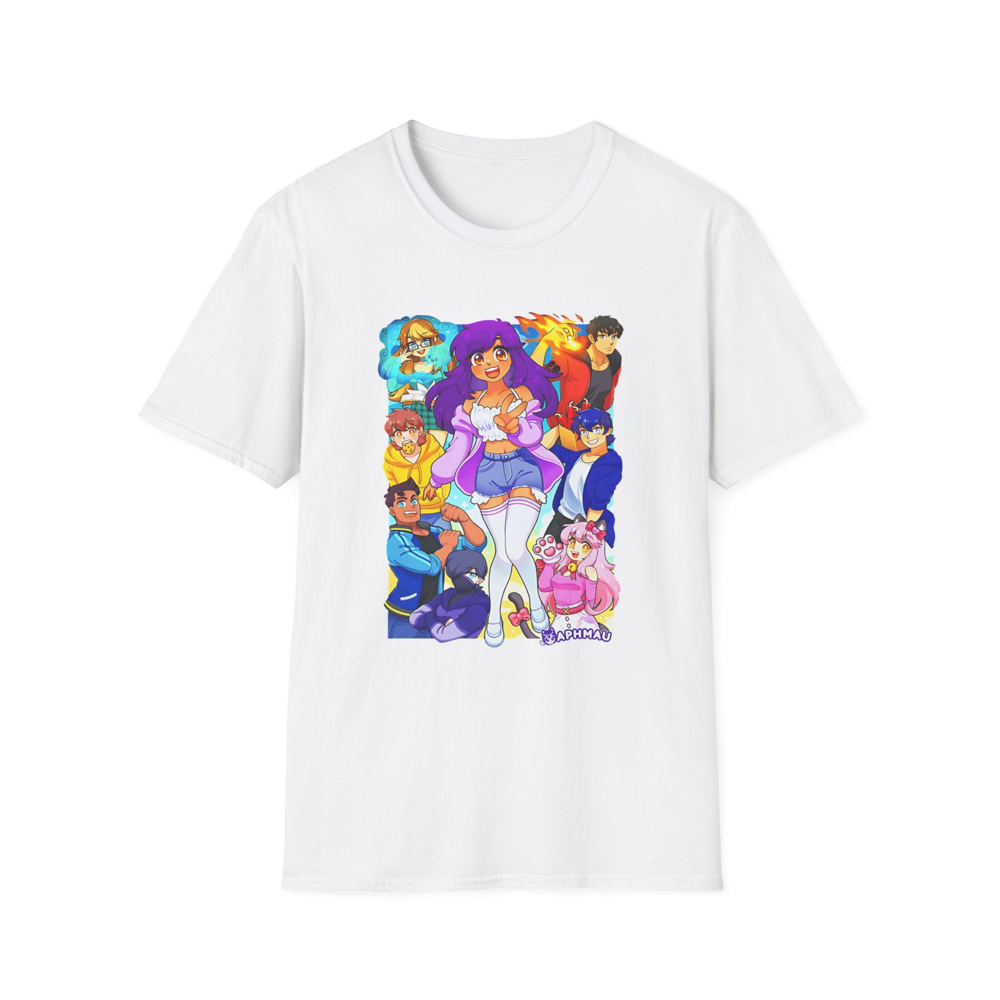 Aphmau & Friends Unisex Softstyle T-Shirt - Image 3