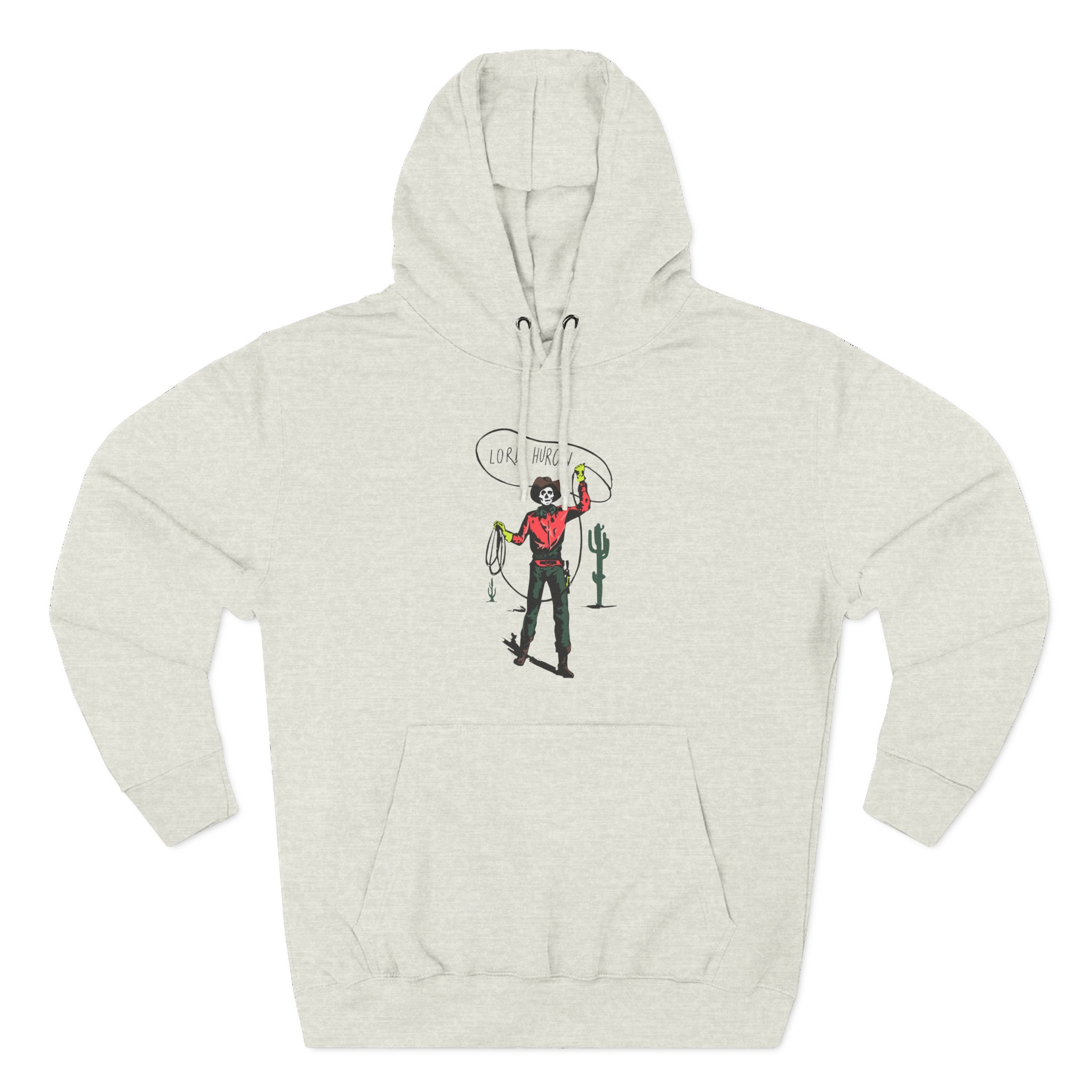 Lord Huron Skeleton Cowboy Three-Panel Fleece Hoodie - Image 9