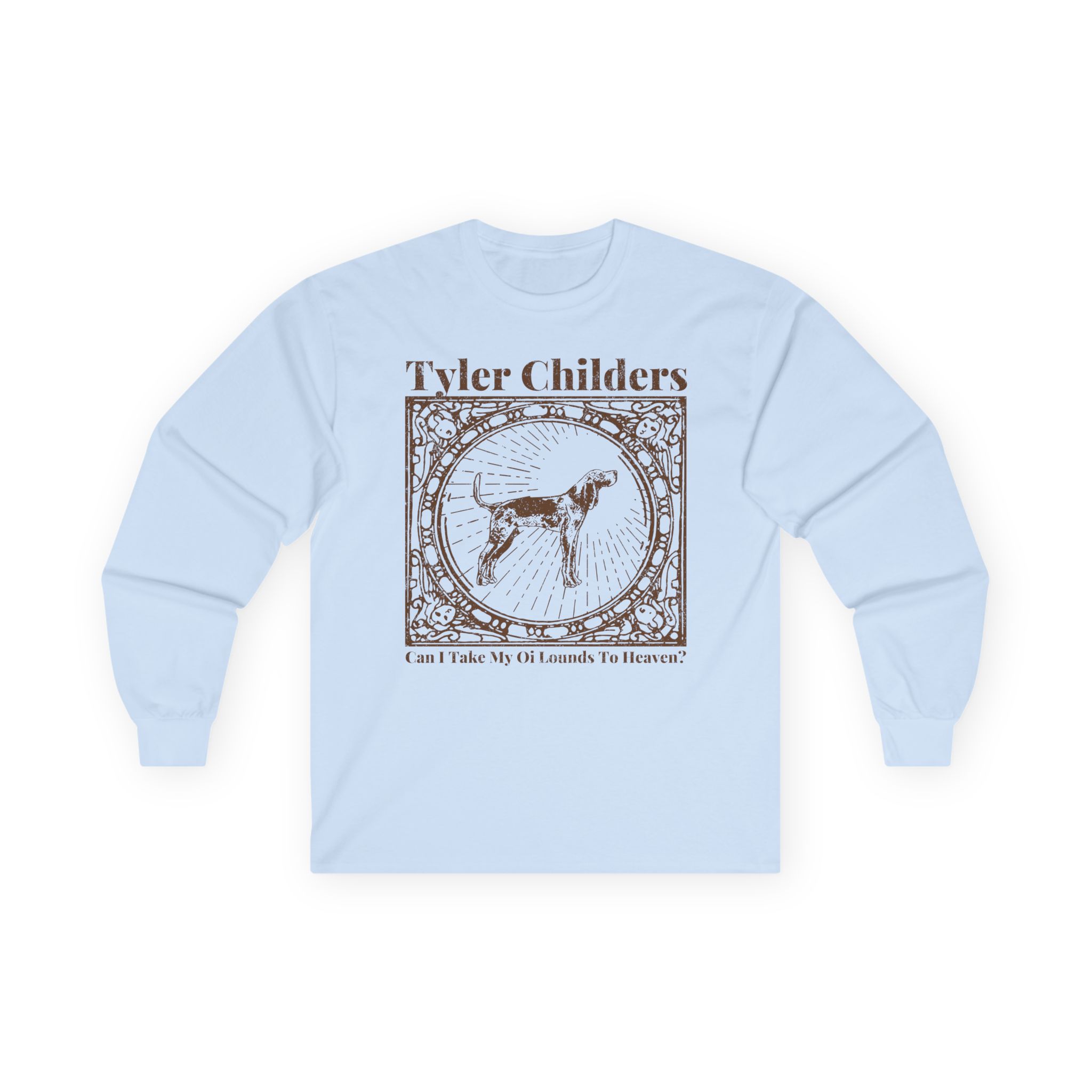 Tyler Childers Beige Hound Unisex Ultra Cotton Long Sleeve Tee - Image 7