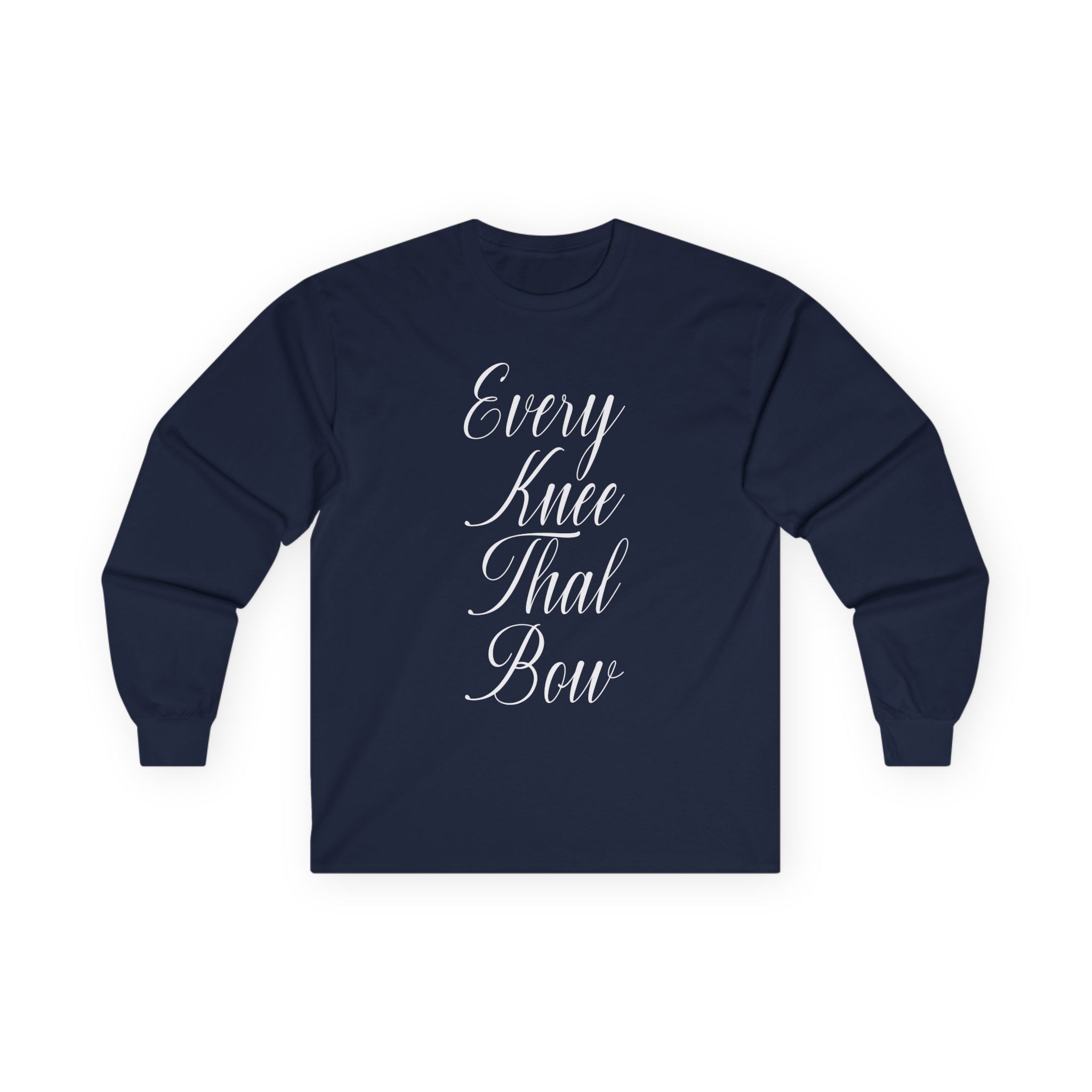 Life Church Every Knee Shall Bow Unisex Ultra Cotton Long Sleeve Tee - Image 15