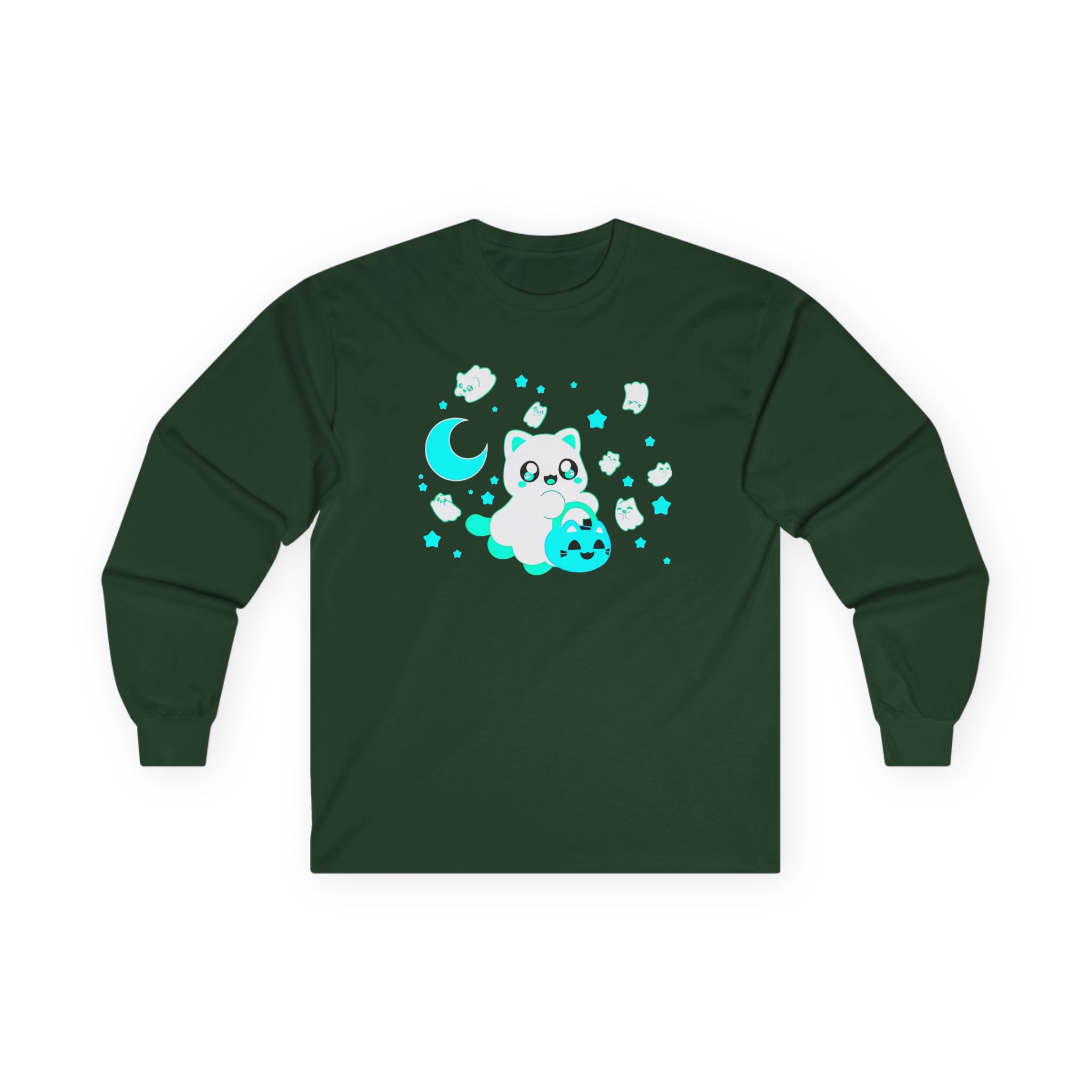 Aphmau Ghost Cat Unisex Ultra Cotton Long Sleeve Tee - Image 7