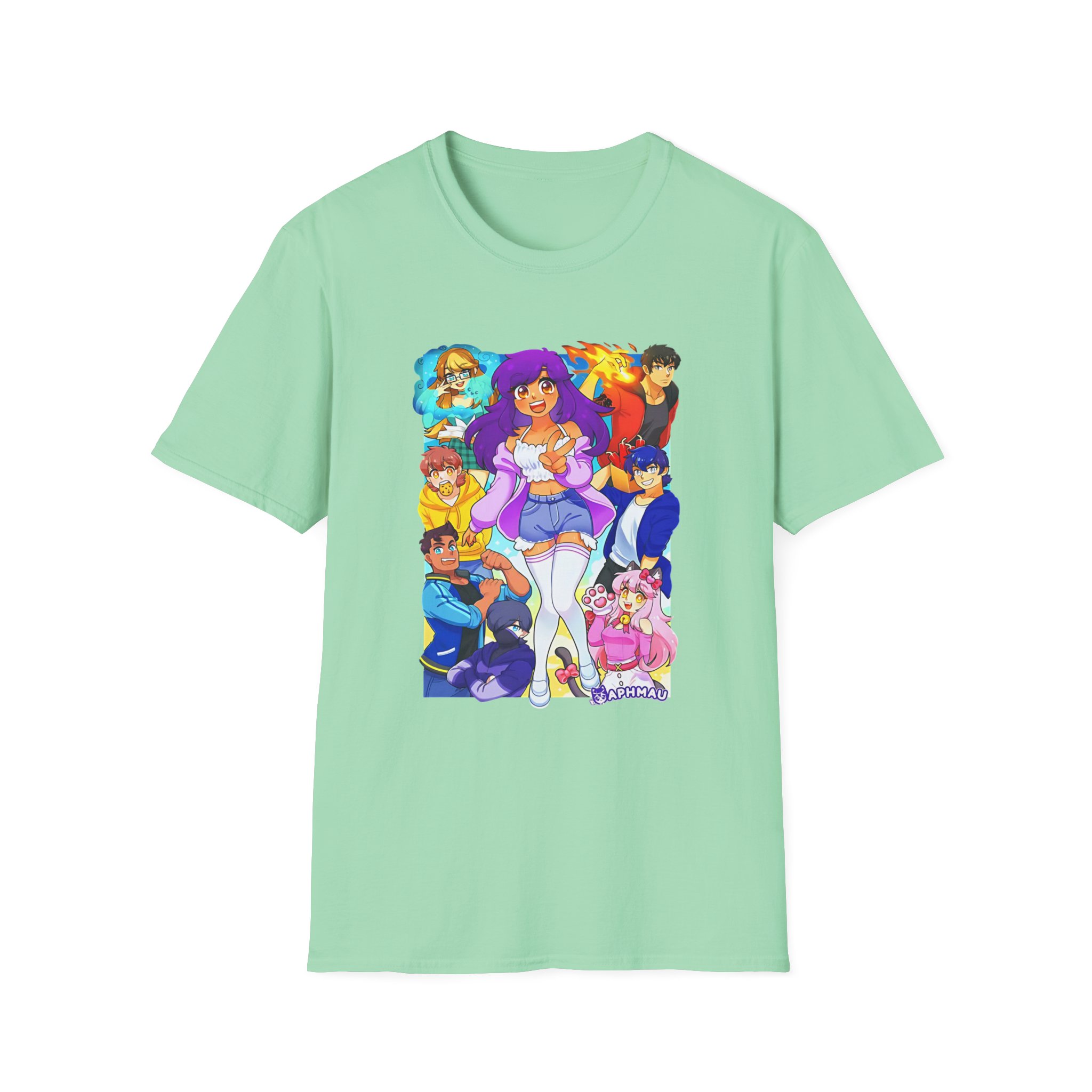 Aphmau & Friends Unisex Softstyle T-Shirt - Image 17