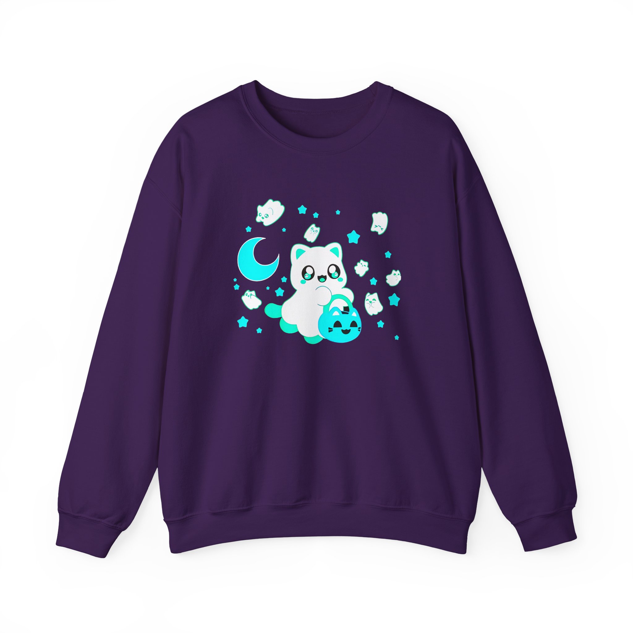 Aphmau Ghost Cat Unisex Heavy Blend™ Crewneck Sweatshirt - Image 17