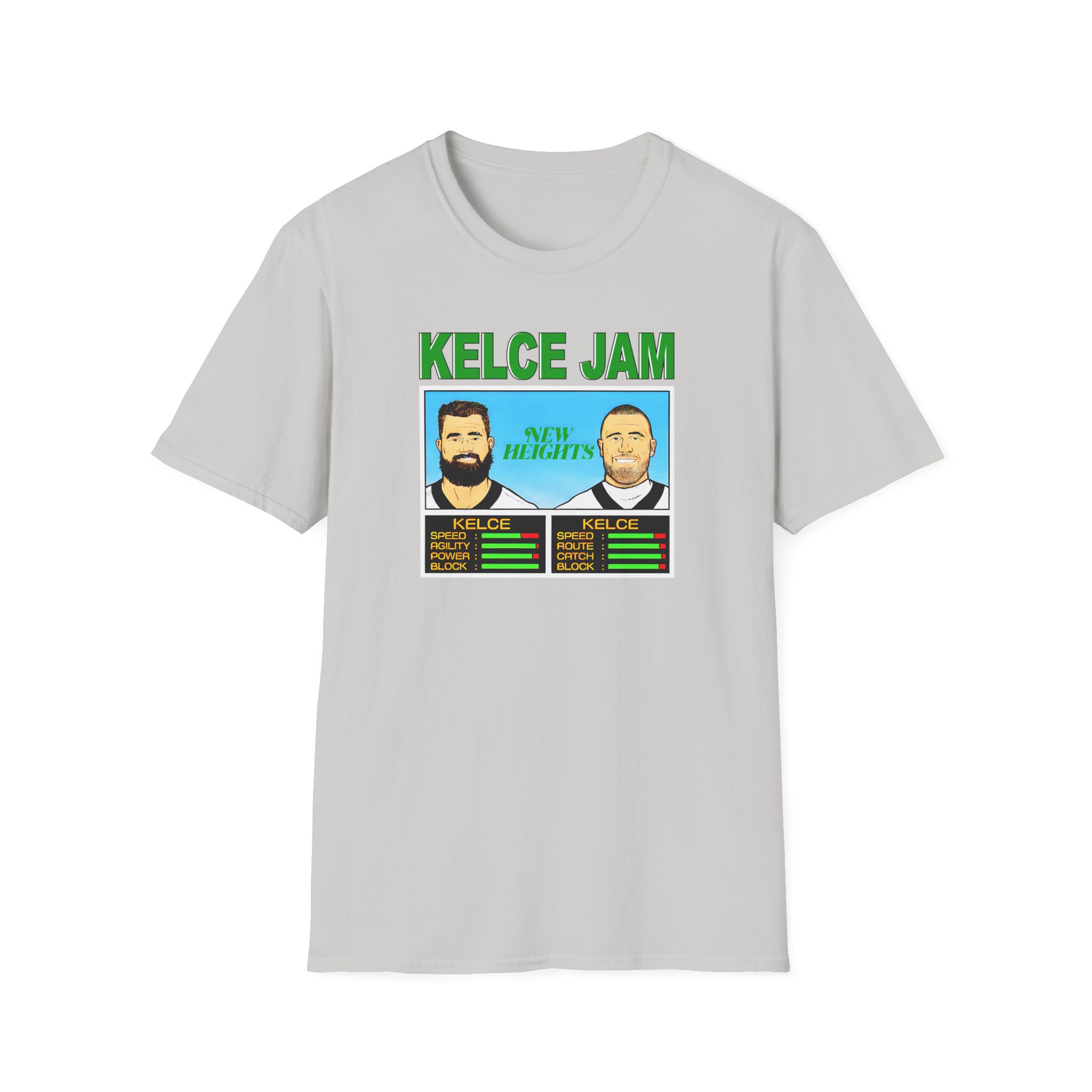 New Heights Kelce Jam Jason And Travis Unisex Softstyle T-Shirt - Image 7