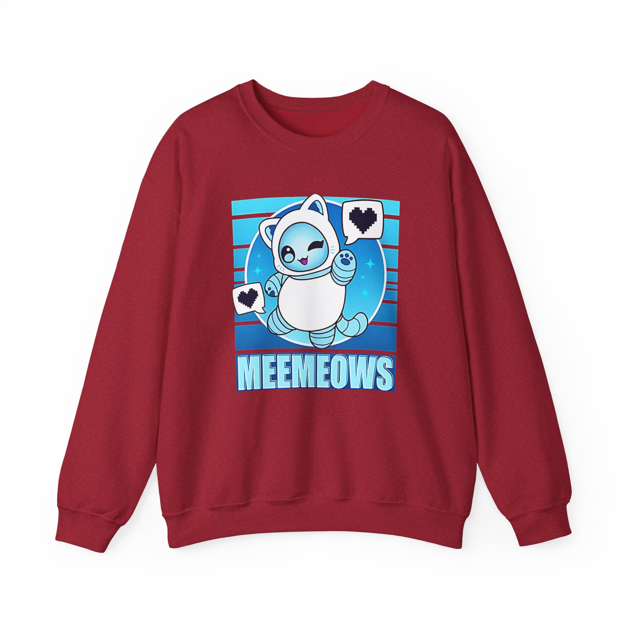 Aphmau Robot Cat Unisex Heavy Blend™ Crewneck Sweatshirt - Image 21