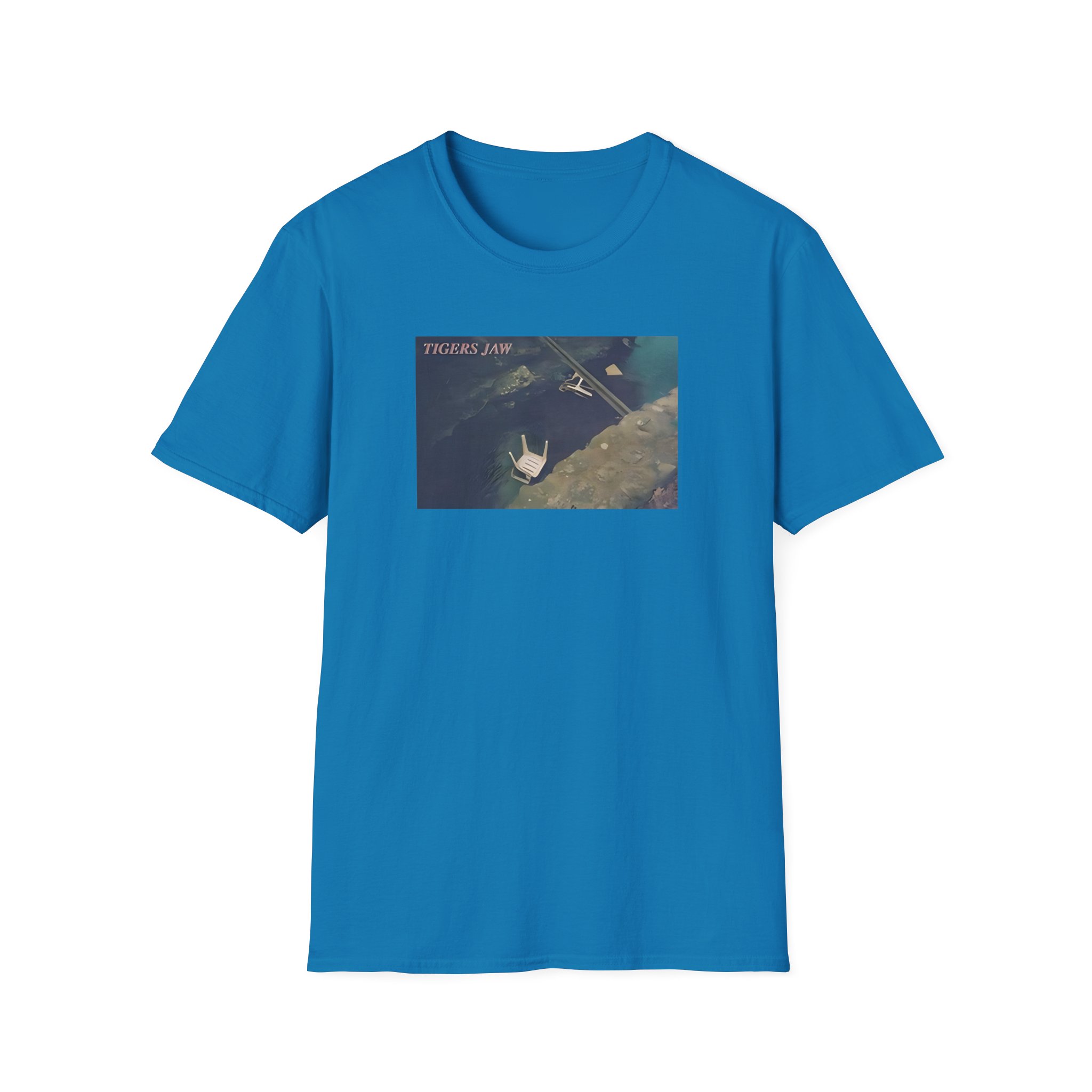 Tigers Jaw Chairs in Water Unisex Softstyle T-Shirt - Image 17