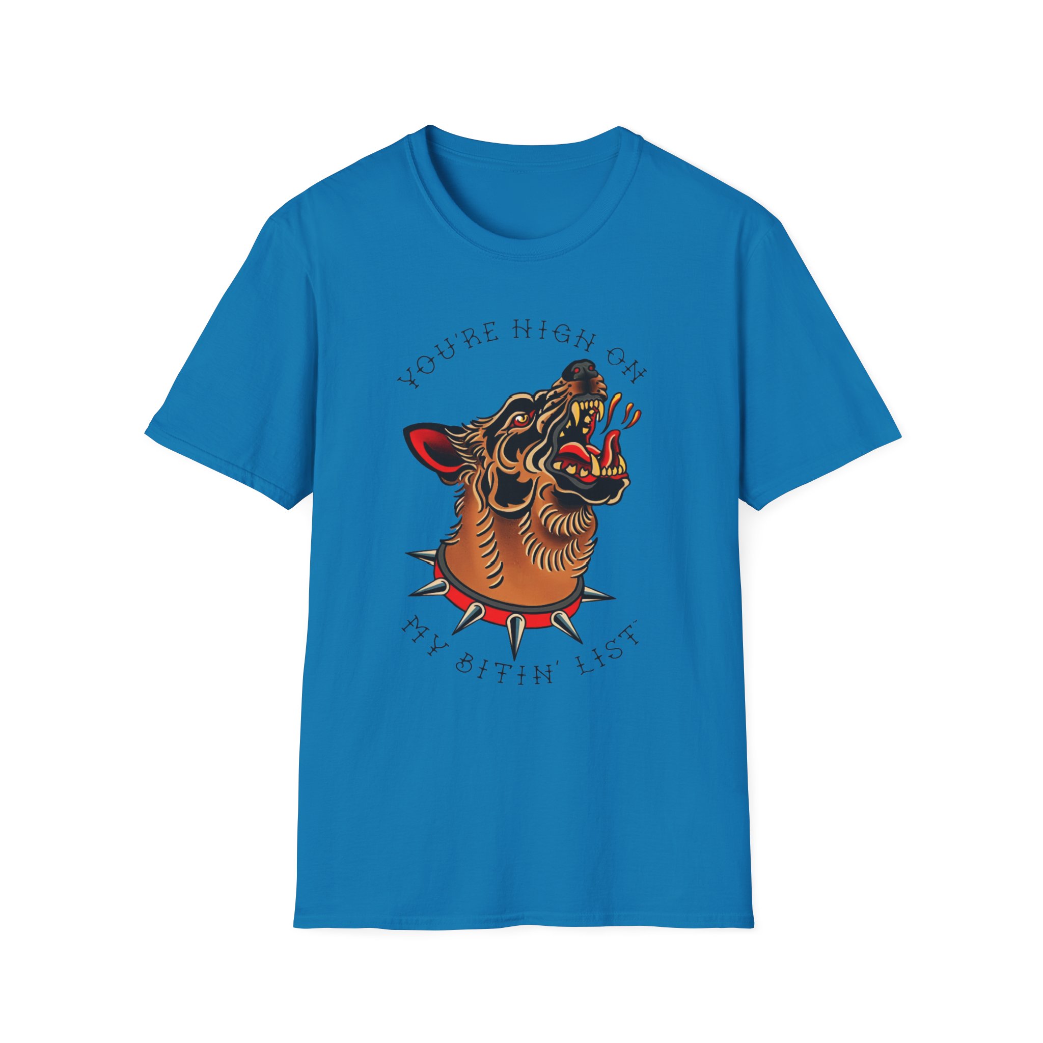 Tyler Childers Bitin' List Dog Unisex Softstyle T-Shirt - Image 23
