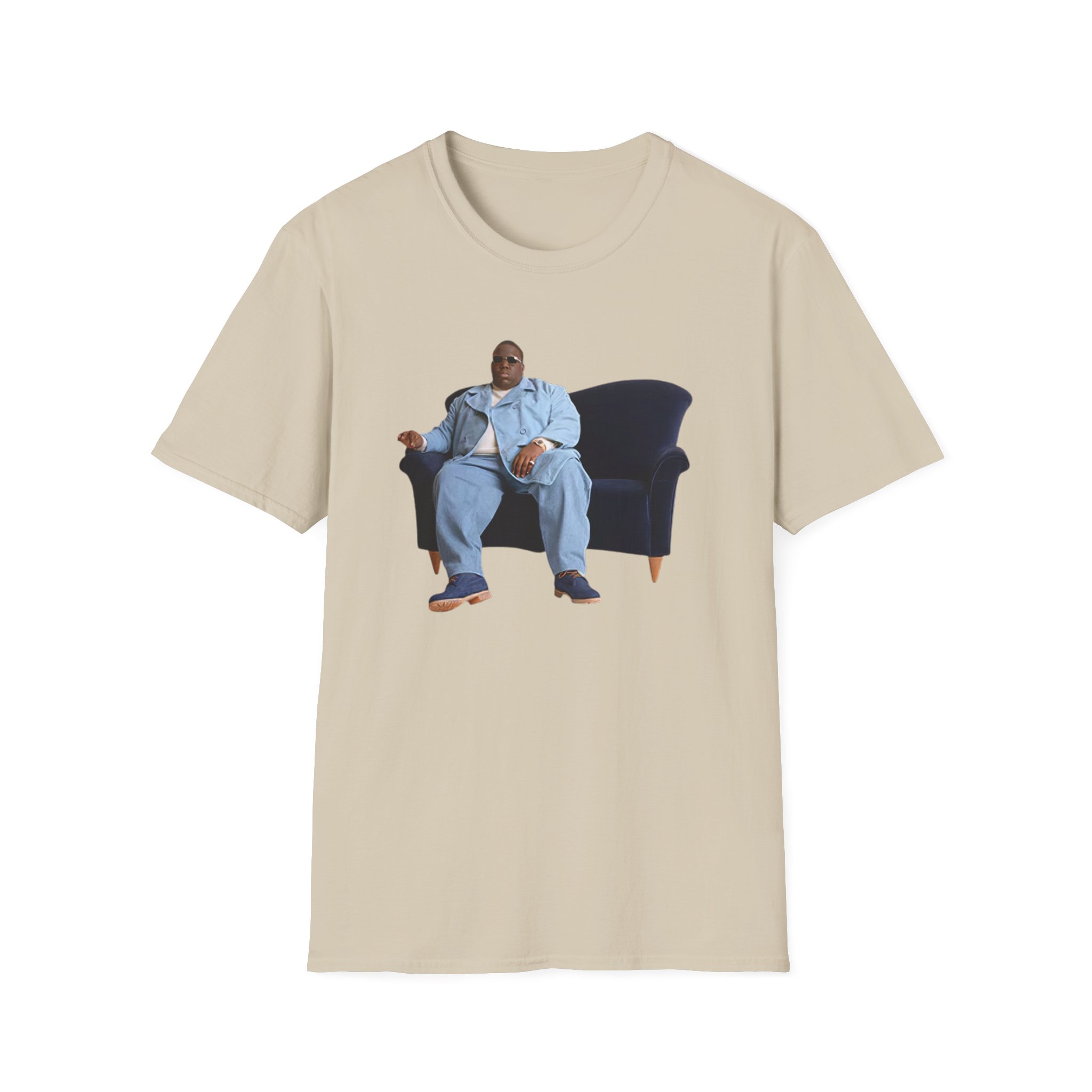 Biggie Smalls Couch Photo Unisex Softstyle T-Shirt - Image 5