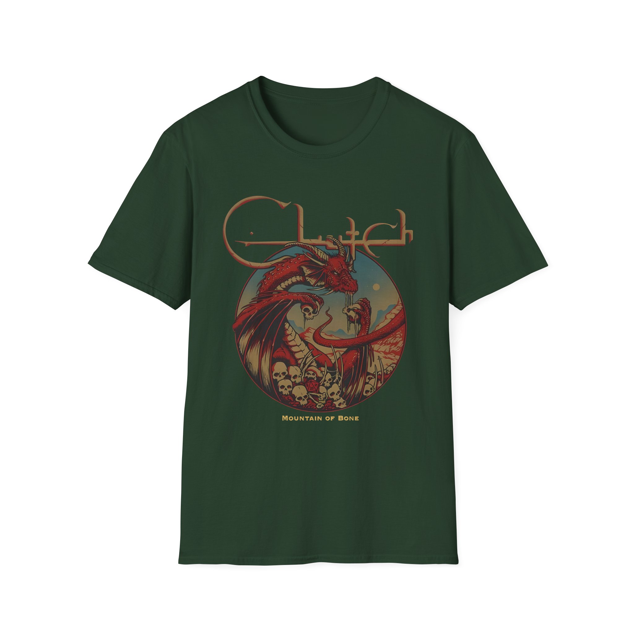 Clutch Mountain Of Bone Unisex Softstyle T-Shirt - Image 7