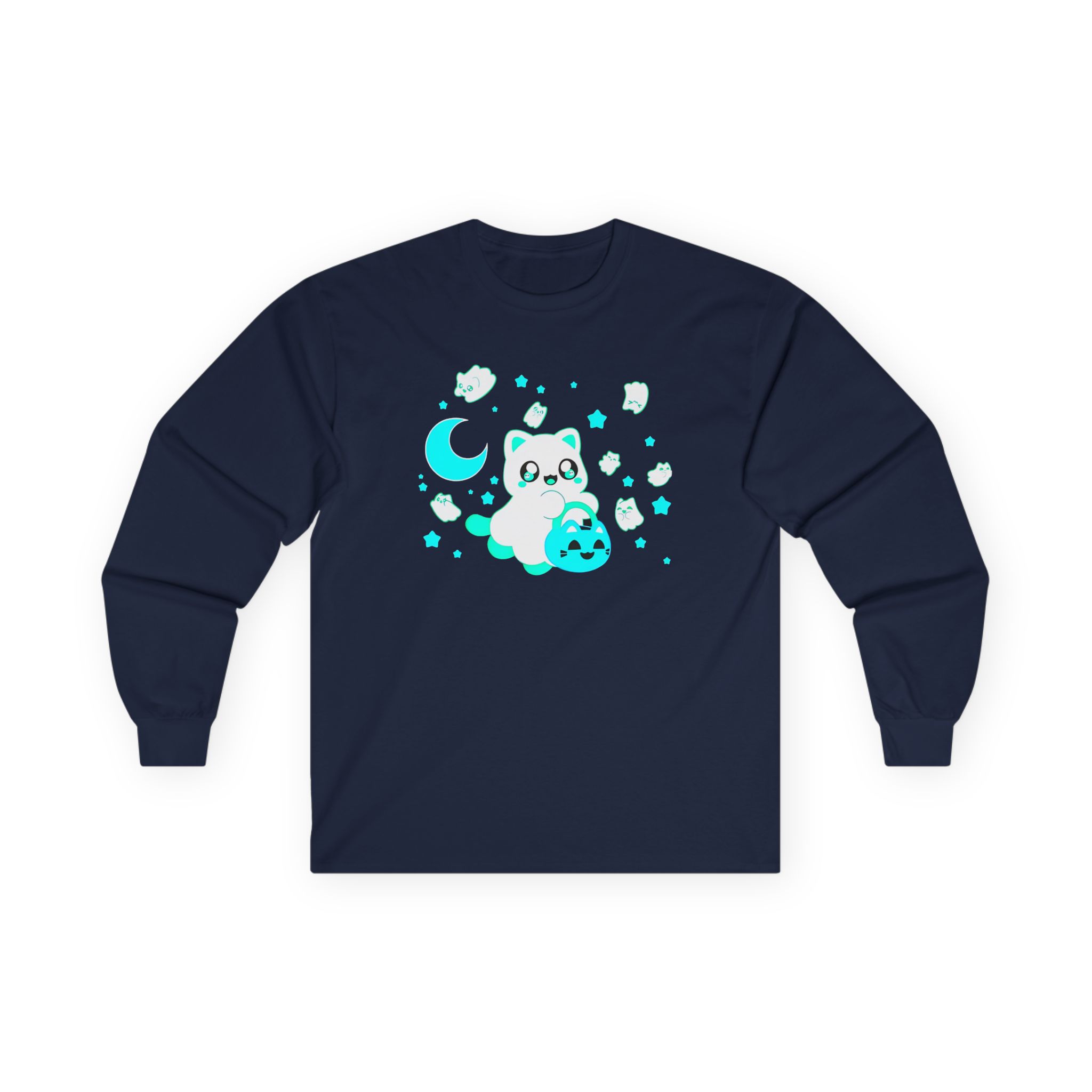 Aphmau Ghost Cat Unisex Ultra Cotton Long Sleeve Tee - Image 11