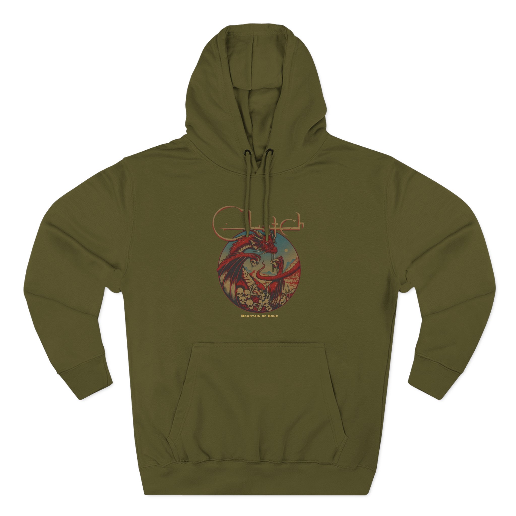 Clutch Mountain Of Bone Three-Panel Fleece Hoodie - Image 7