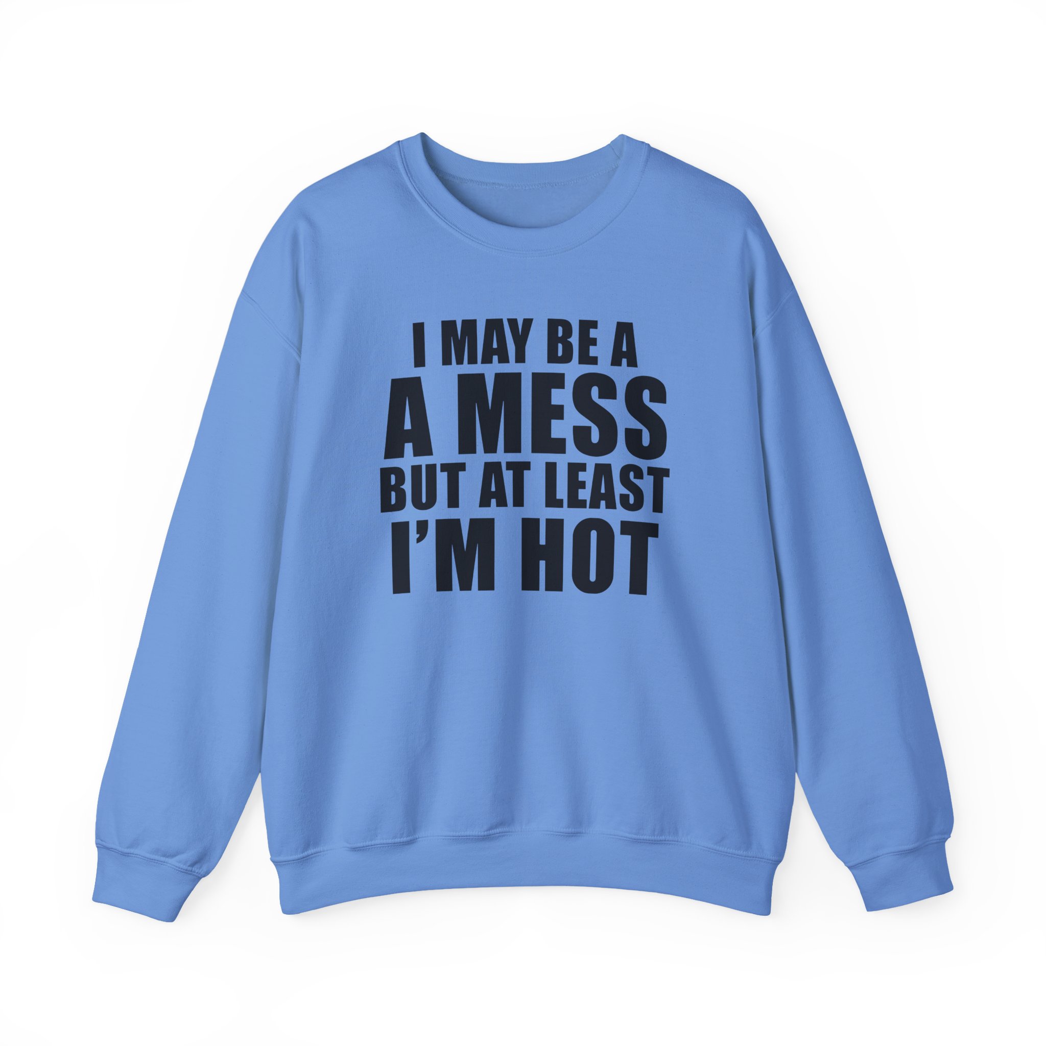 Alix Earle I May Be a a Mess but at Least I’m Hot Unisex Heavy Blend™ Crewneck Sweatshirt - Image 9