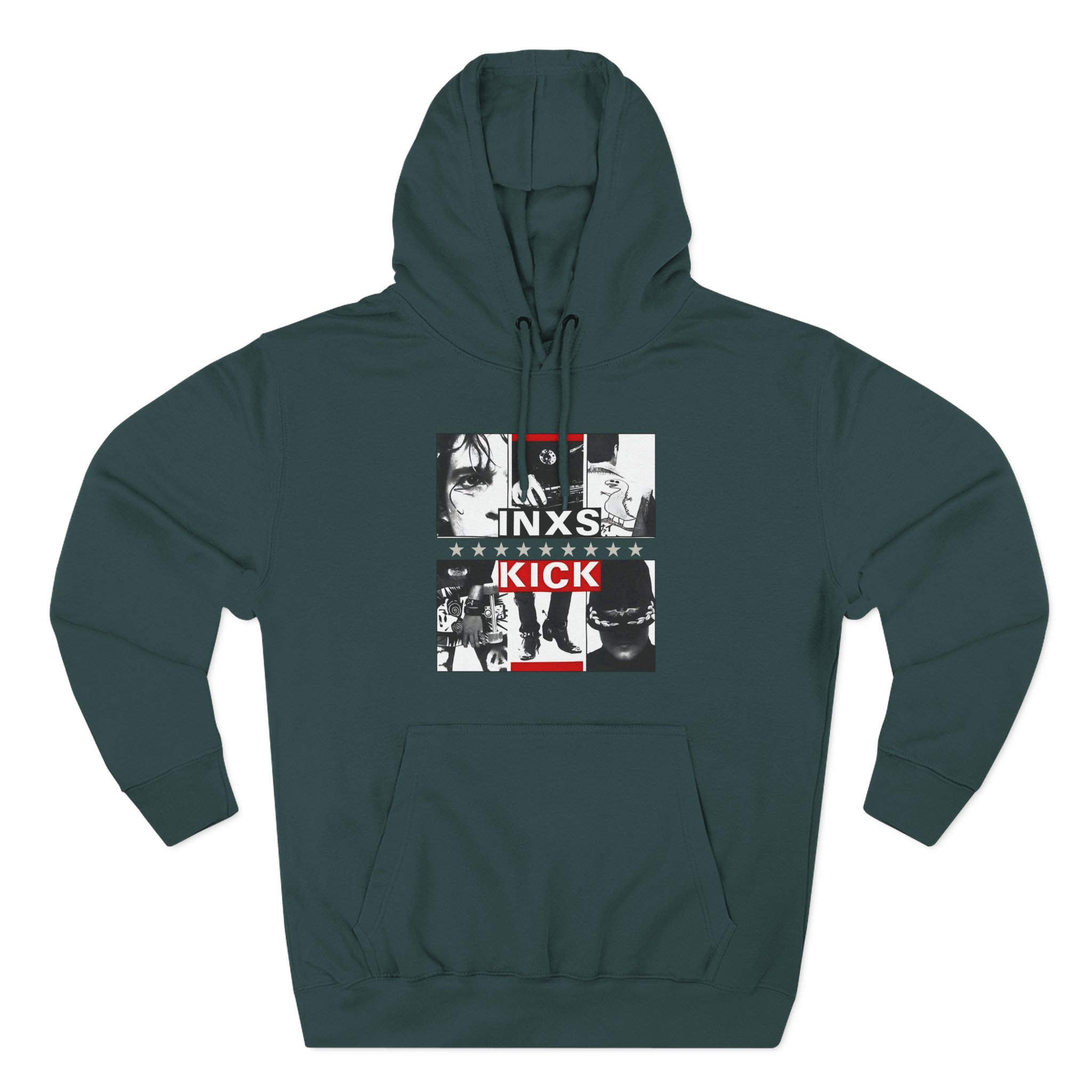 Inxs Kick Tour Three-Panel Fleece Hoodie - Image 7