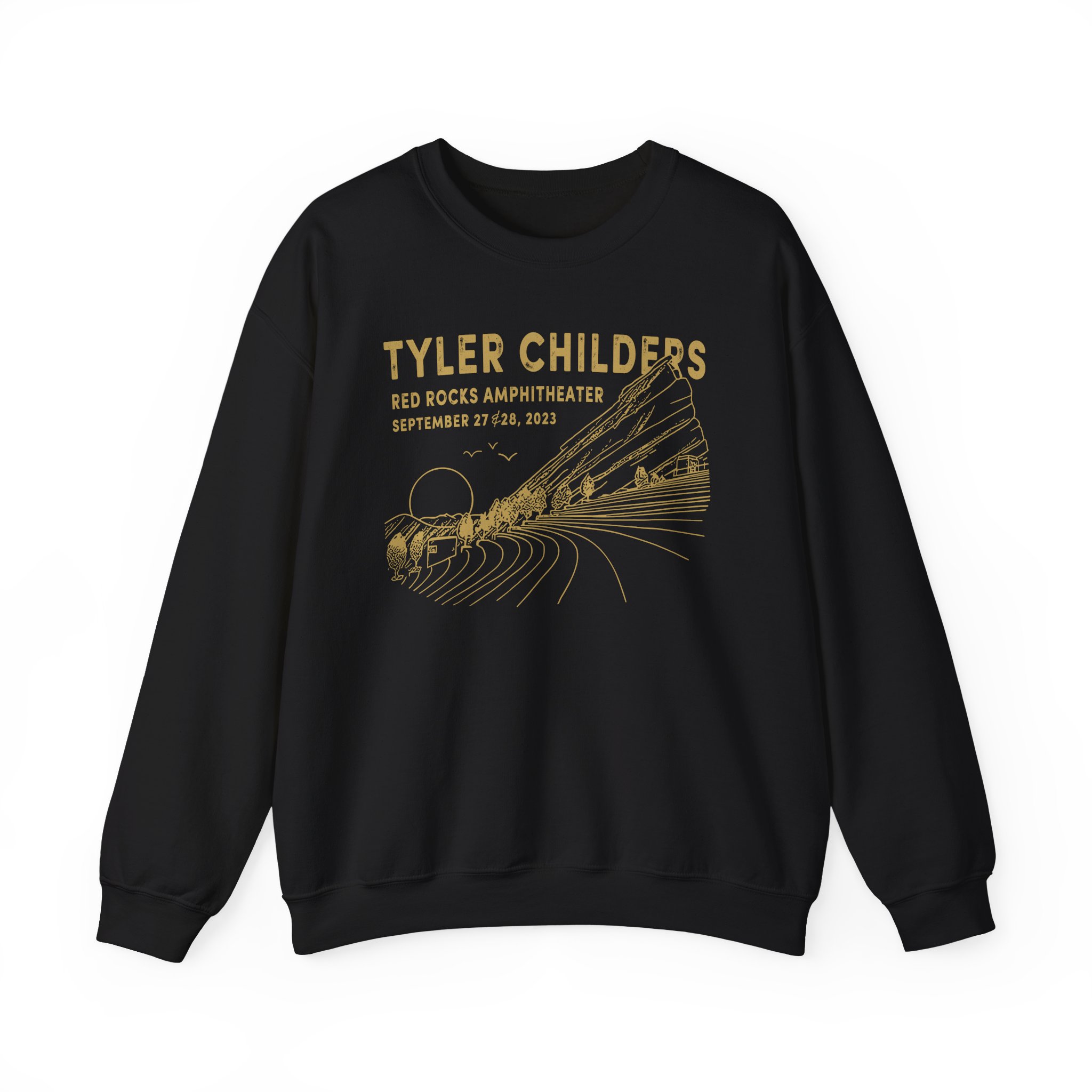 Tyler Childers Red Rocks '23 Unisex Heavy Blend™ Crewneck Sweatshirt - Image 3
