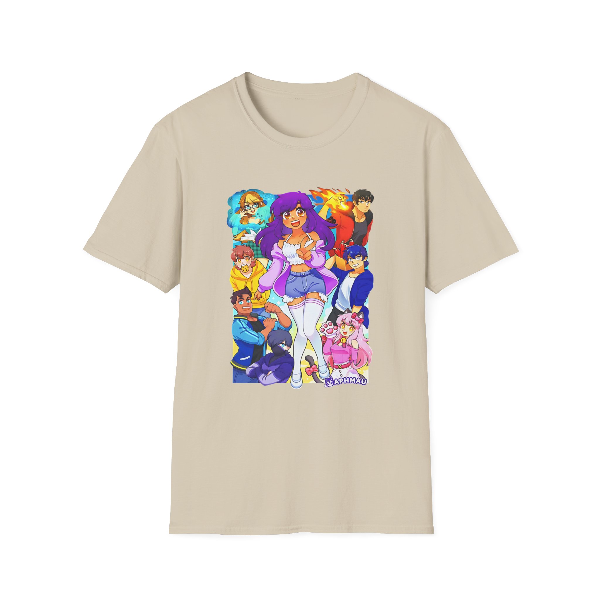 Aphmau & Friends Unisex Softstyle T-Shirt - Image 5