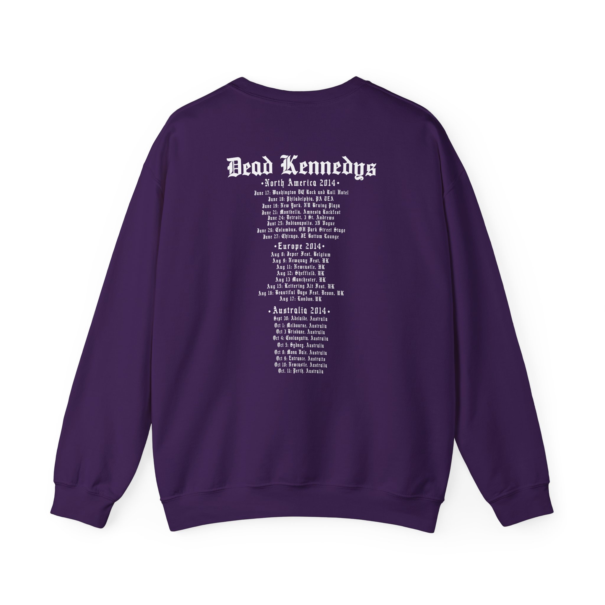 Dead Kennedys - Logo Tour 2014 Unisex Heavy Blend™ Crewneck Sweatshirt - Image 10