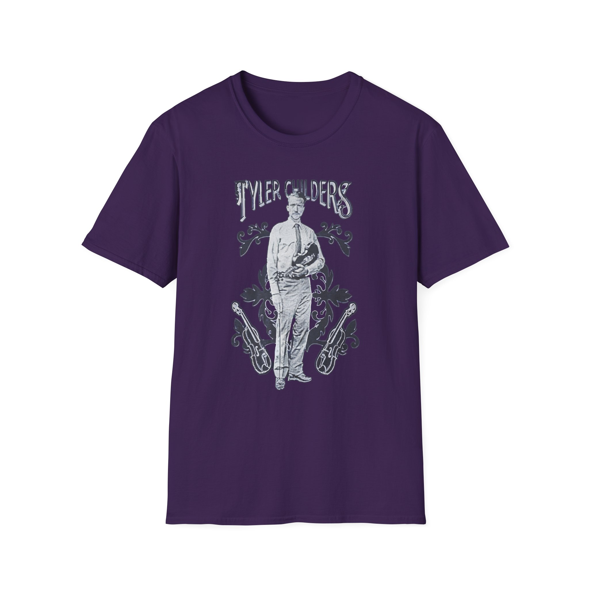 Tyler Childers Long Violent History Unisex Softstyle T-Shirt - Image 15