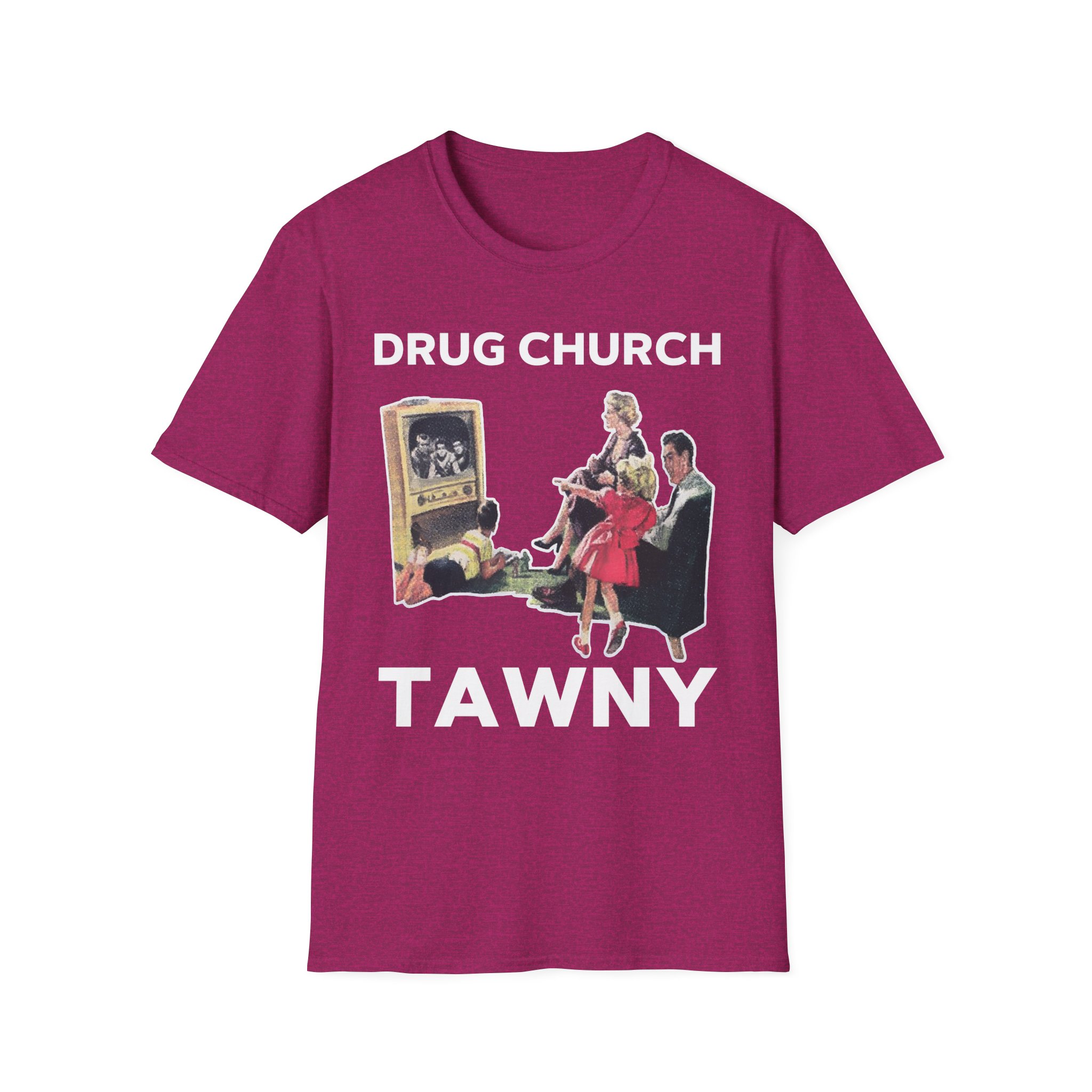 Drug Church TV Unisex Softstyle T-Shirt - Image 9