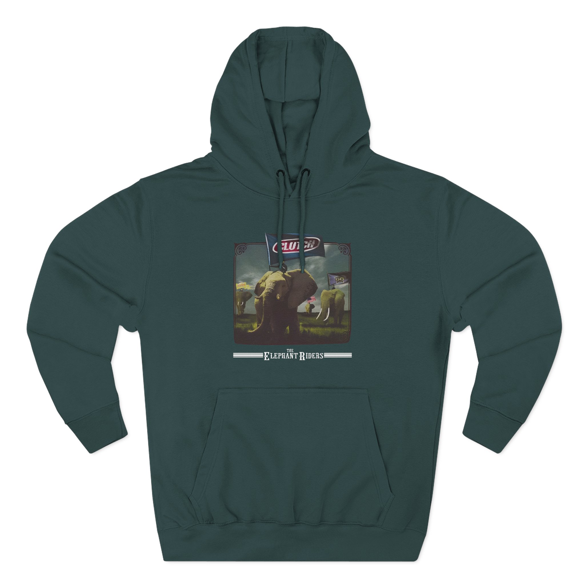 Clutch Elephant Riders Three-Panel Fleece Hoodie - Image 7