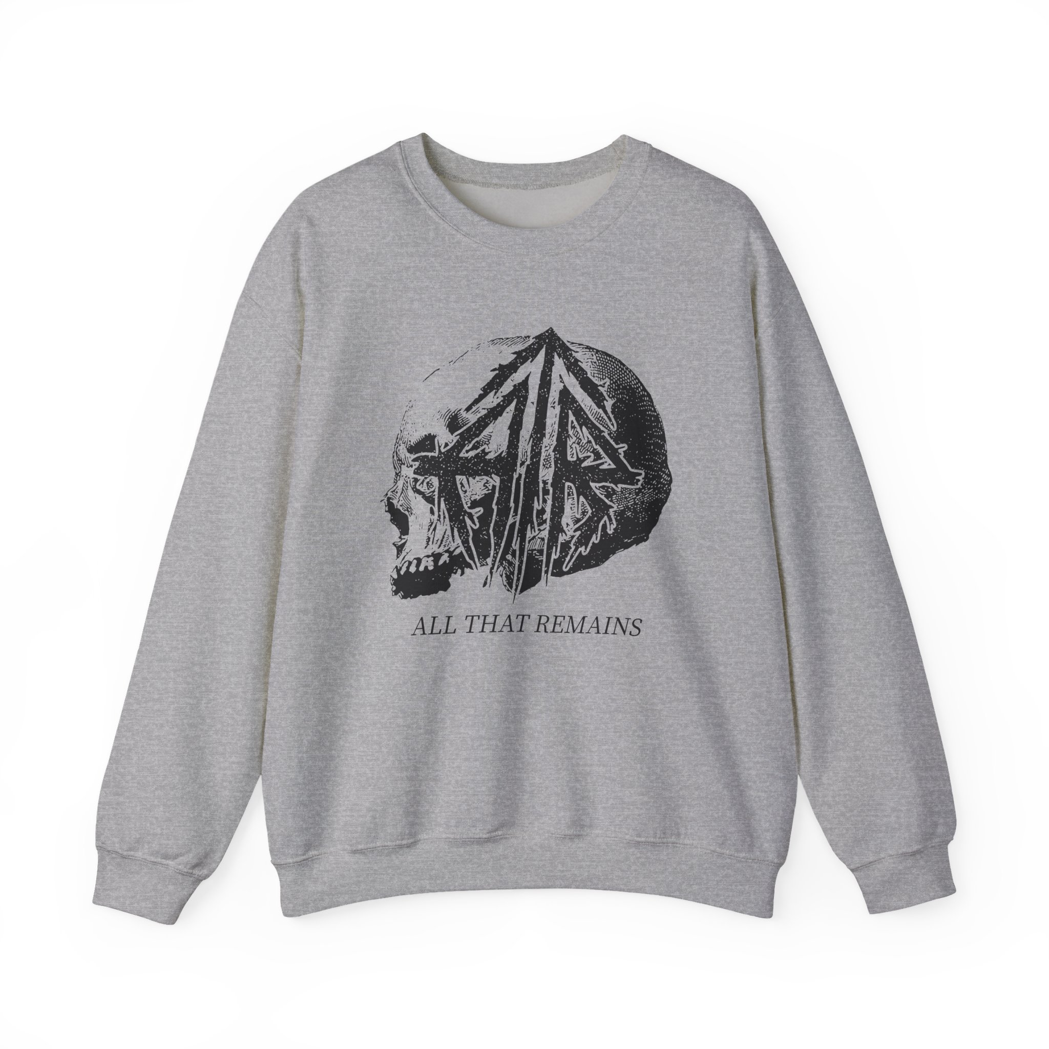 All That Remains Tie Dye Skull Unisex Heavy Blend™ Crewneck Sweatshirt - Image 7