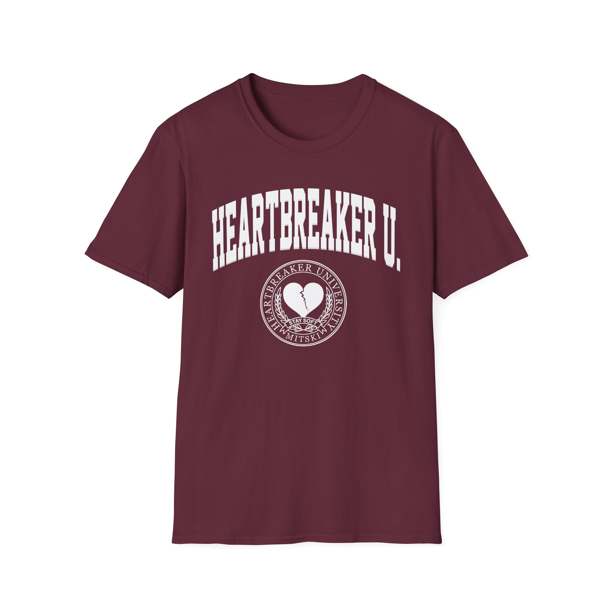 Mitski Heartbreaker University Unisex Softstyle T-Shirt - Image 3