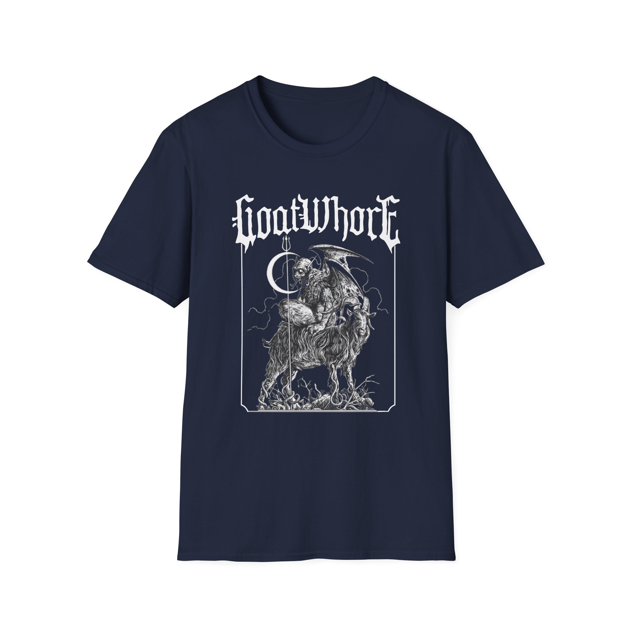 Goatwhore ghoul Unisex Softstyle T-Shirt - Image 7