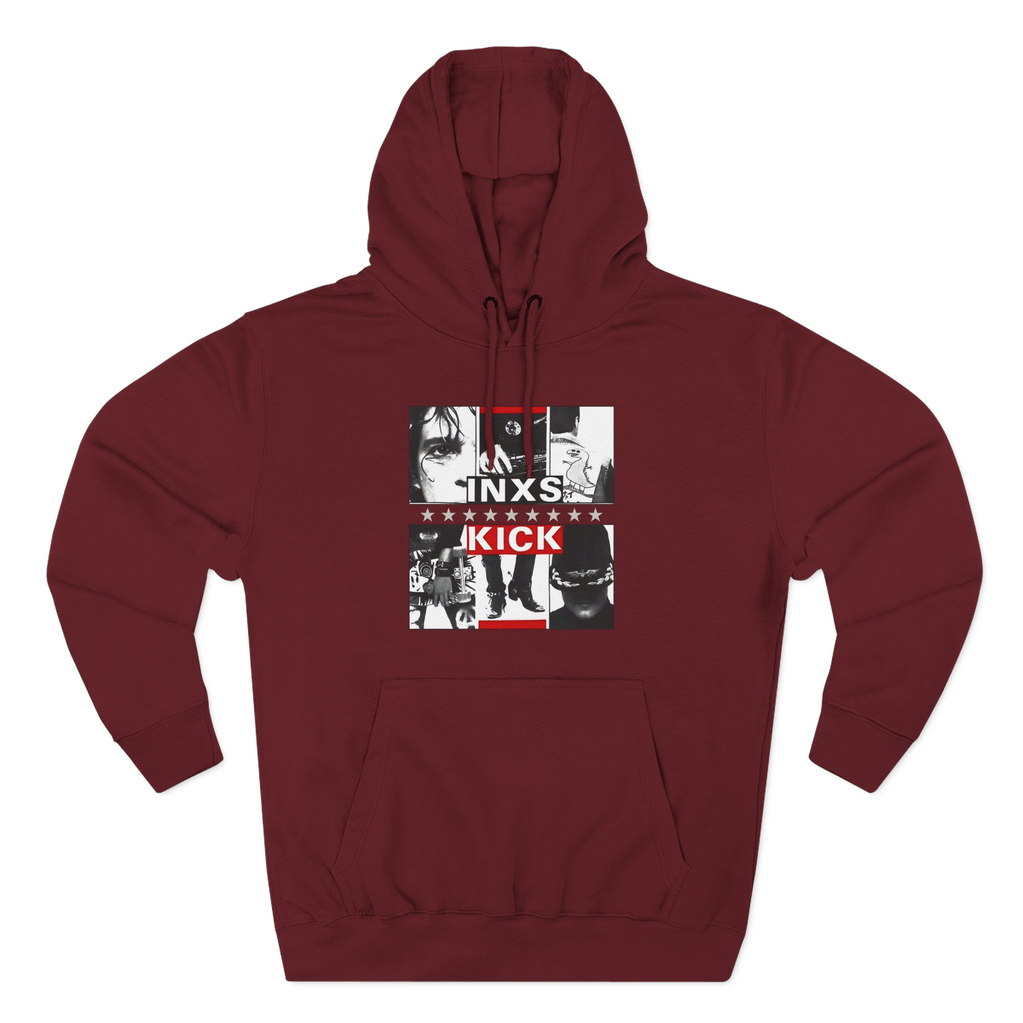 Inxs Kick Tour Three-Panel Fleece Hoodie - Image 13