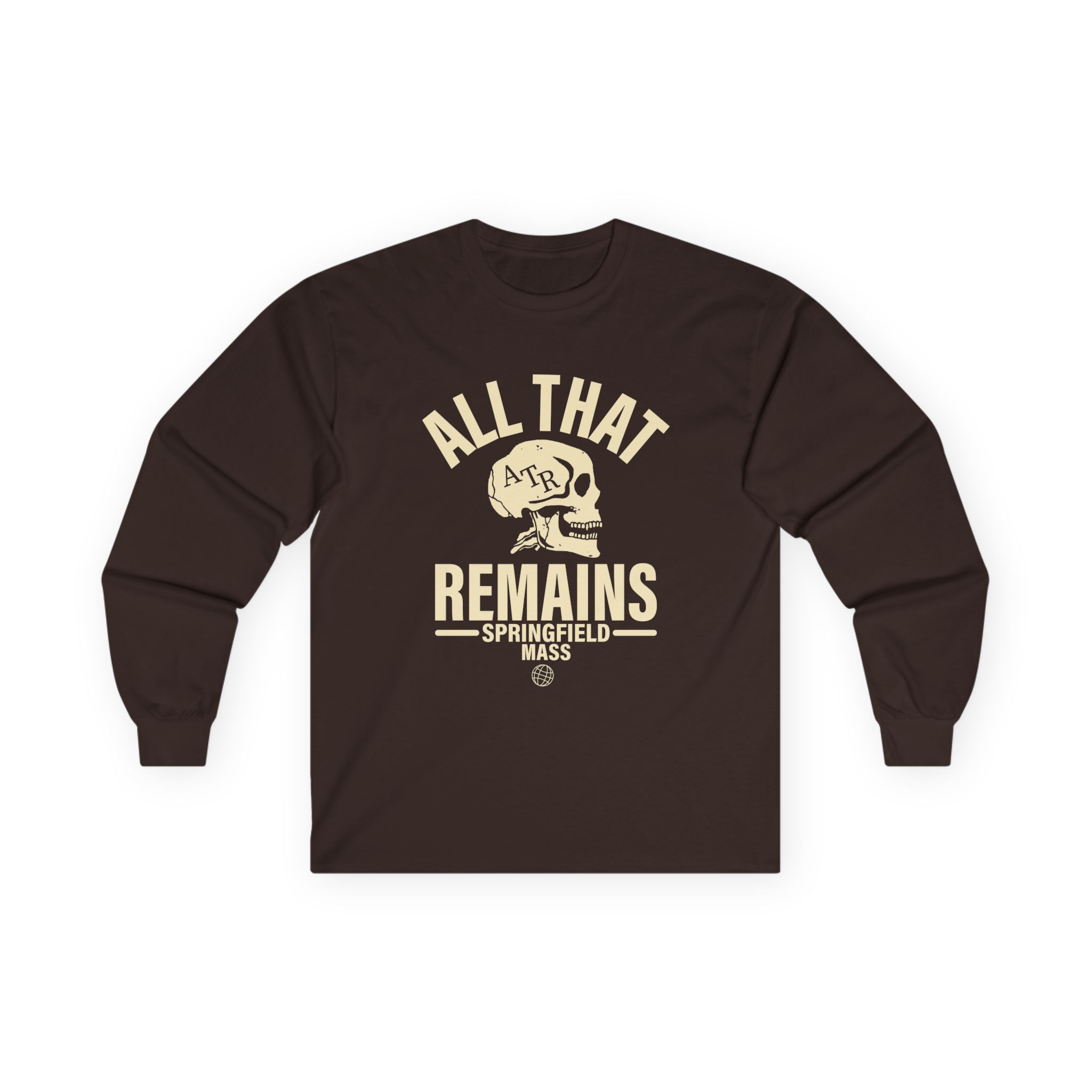 All That Remains Springfield Skull Unisex Ultra Cotton Long Sleeve Tee - Image 5