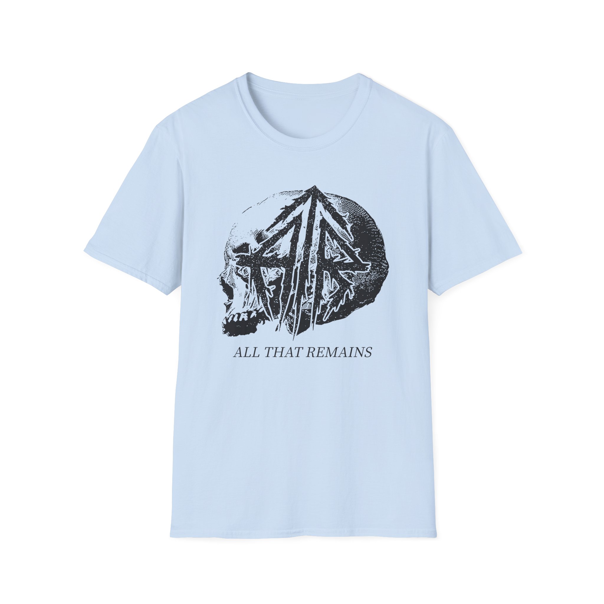 All That Remains Tie Dye Skull Unisex Softstyle T-Shirt - Image 17
