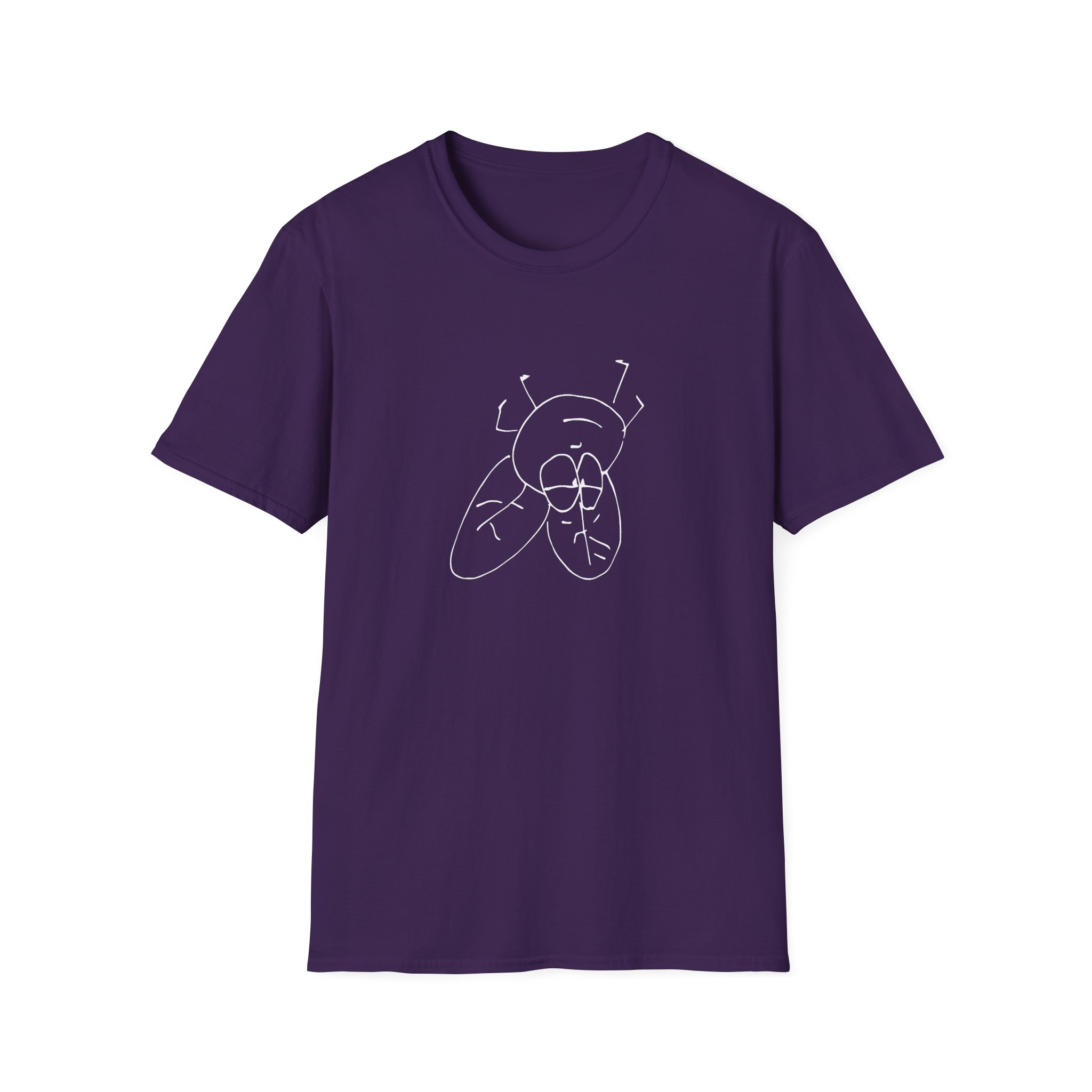 Carl Barron Upside Down Flies Unisex Softstyle T-Shirt - Image 19