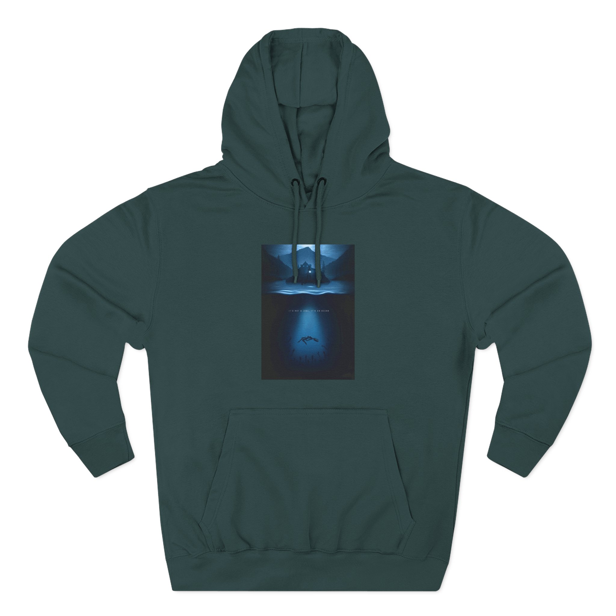 Alan Wake It’s not a lake it’s an ocean Three-Panel Fleece Hoodie - Image 5
