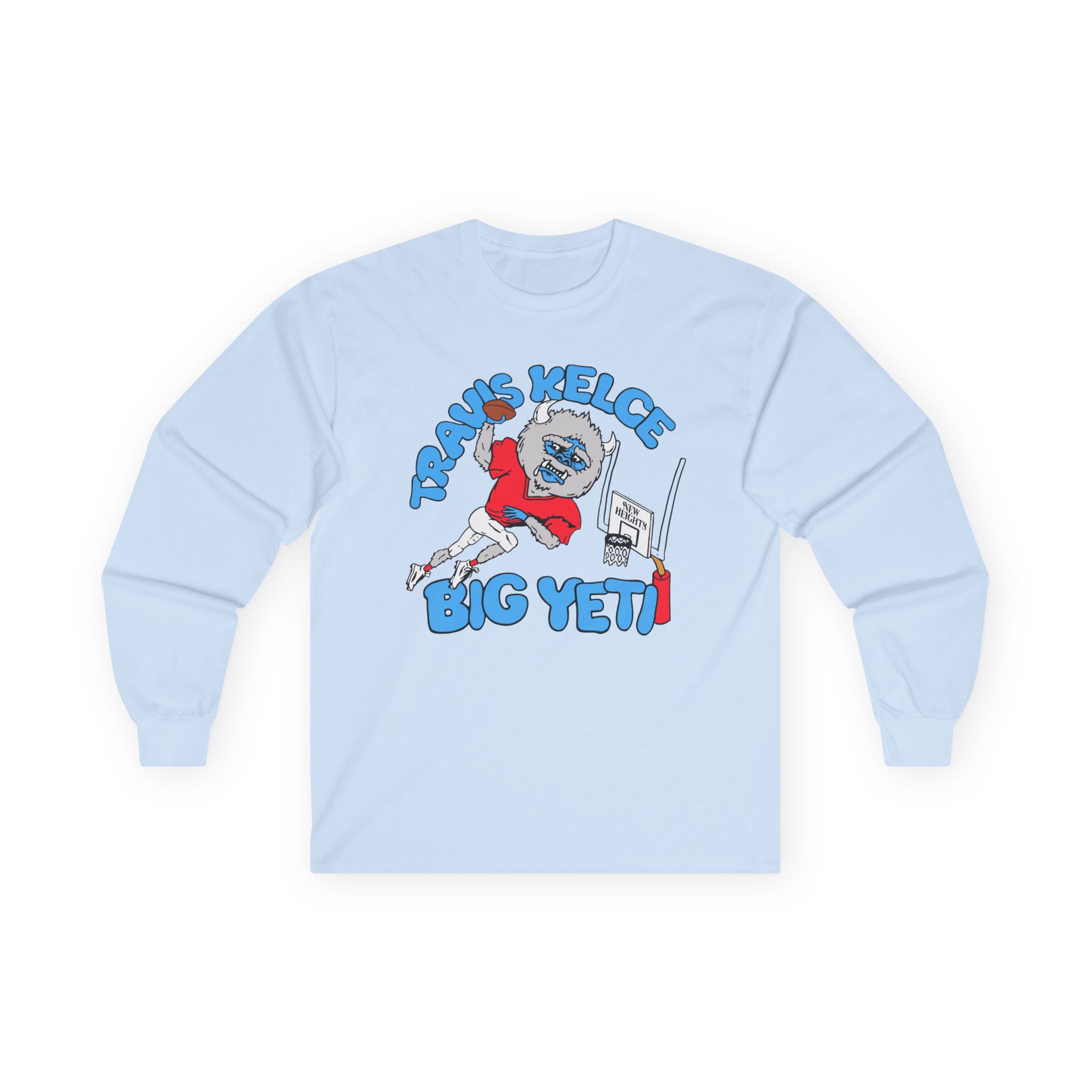 New Heights Travis Kelce Big Yeti Unisex Ultra Cotton Long Sleeve Tee - Image 9
