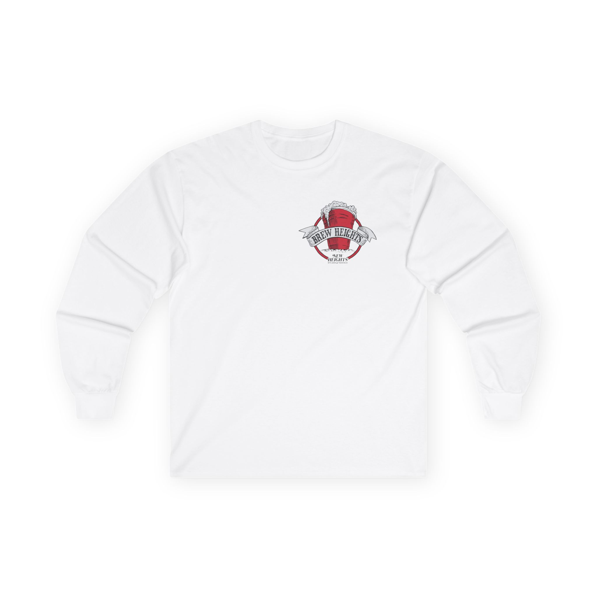 New Heights Brew Heights Left Chest Unisex Ultra Cotton Long Sleeve Tee - Image 3
