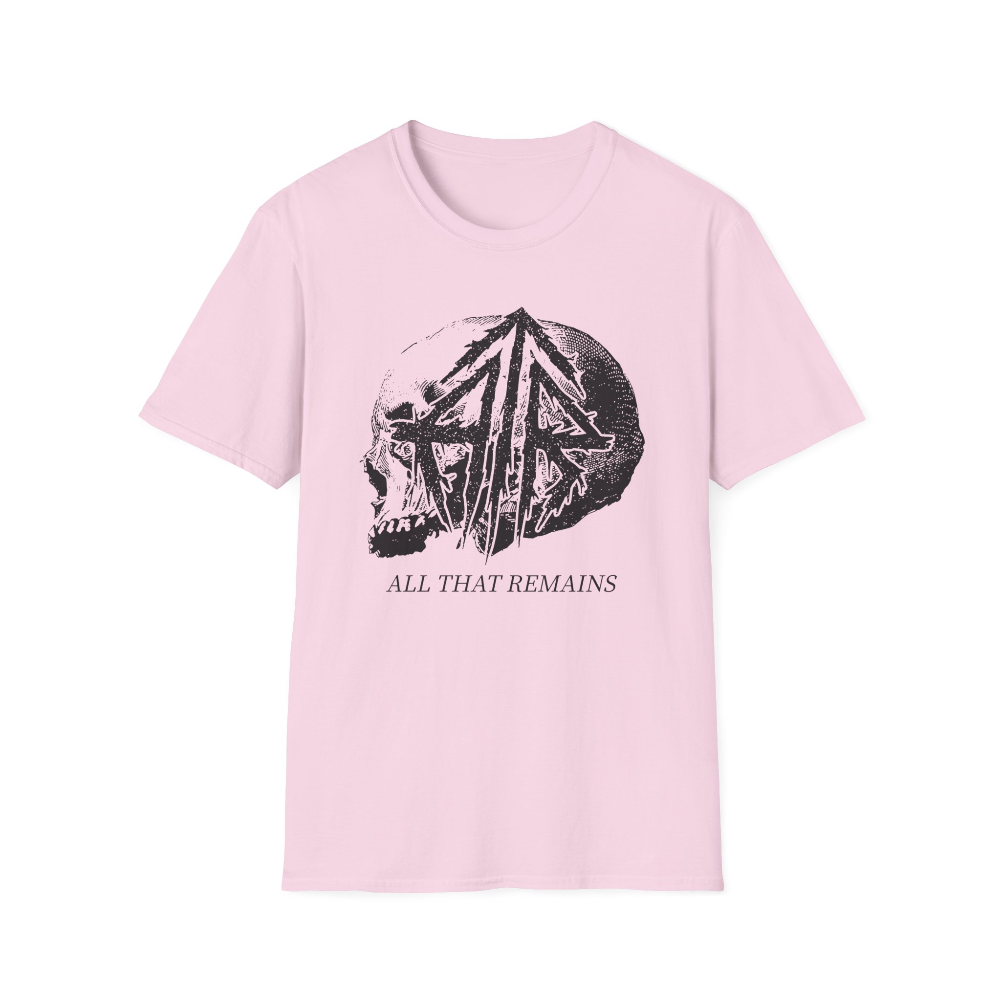 All That Remains Tie Dye Skull Unisex Softstyle T-Shirt - Image 19