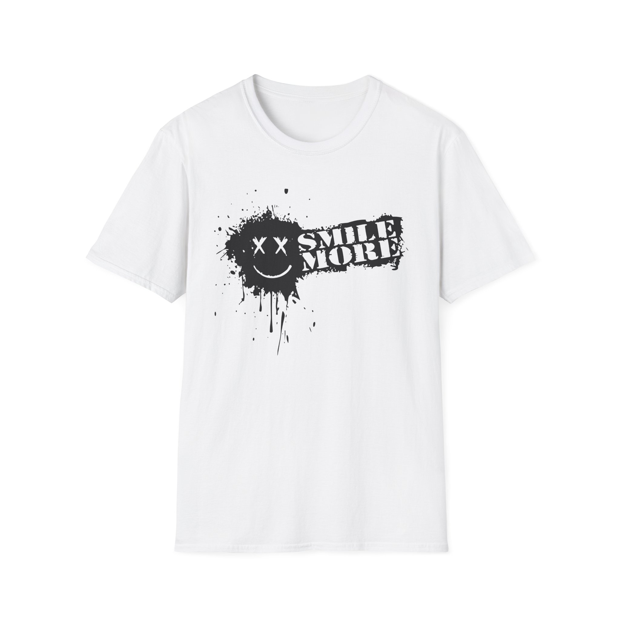 Roman Atwood Smile More Splatter Unisex Softstyle T-Shirt