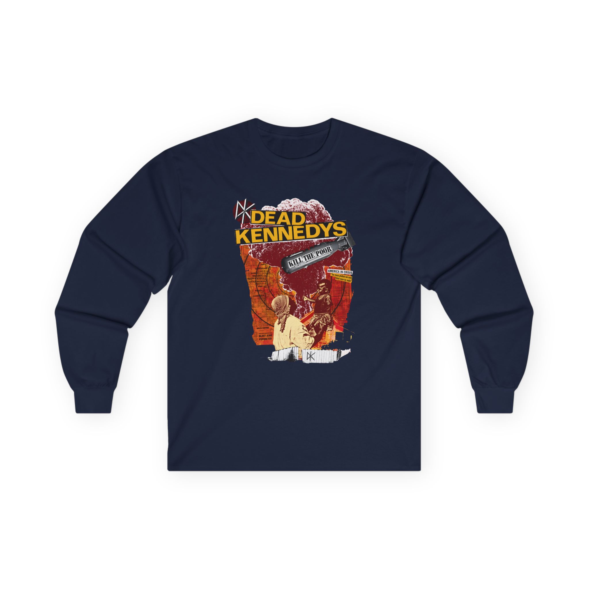 Dead Kennedys Kill the Poor Unisex Ultra Cotton Long Sleeve Tee - Image 7