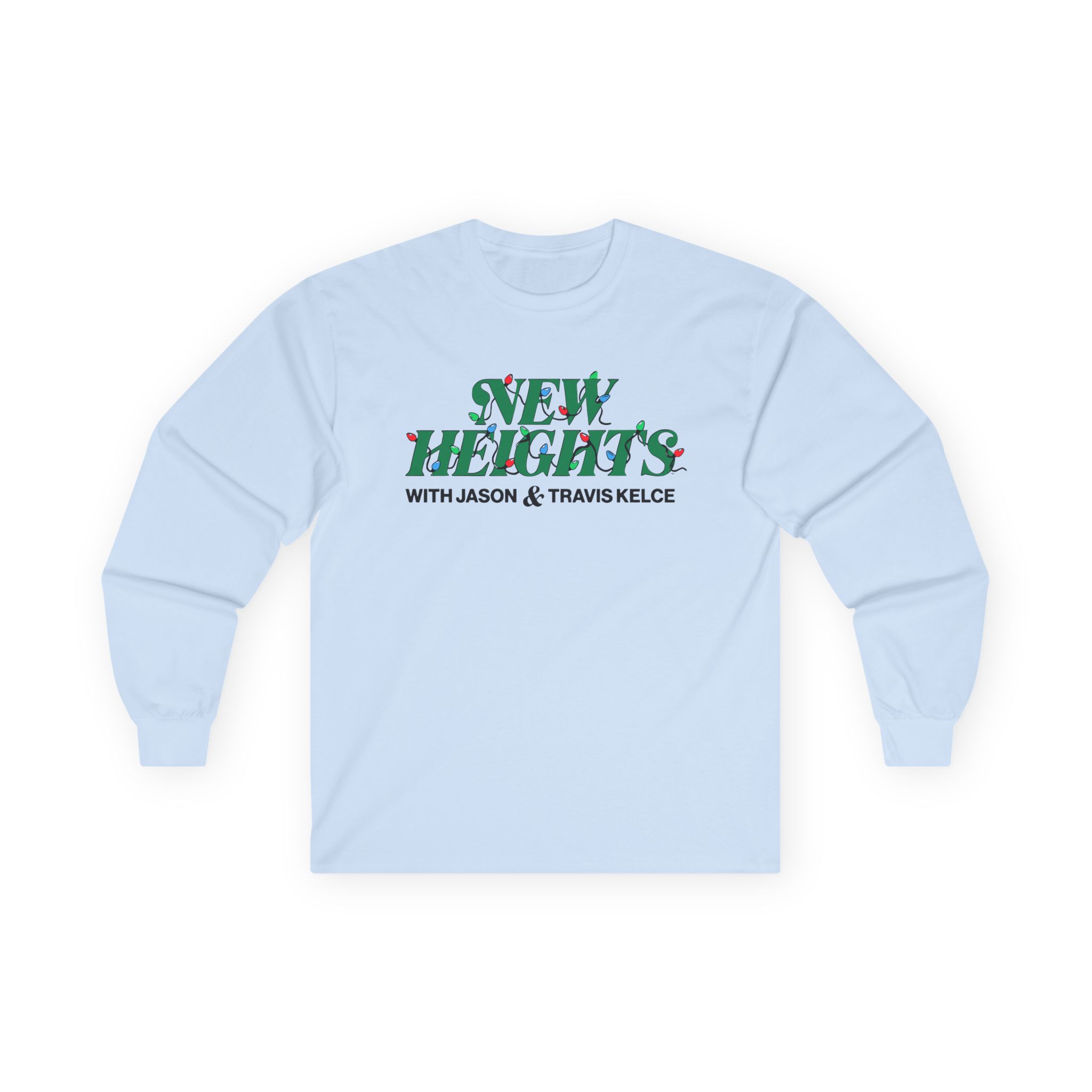 New Heights Podcast Holiday Lights Unisex Ultra Cotton Long Sleeve Tee - Image 7