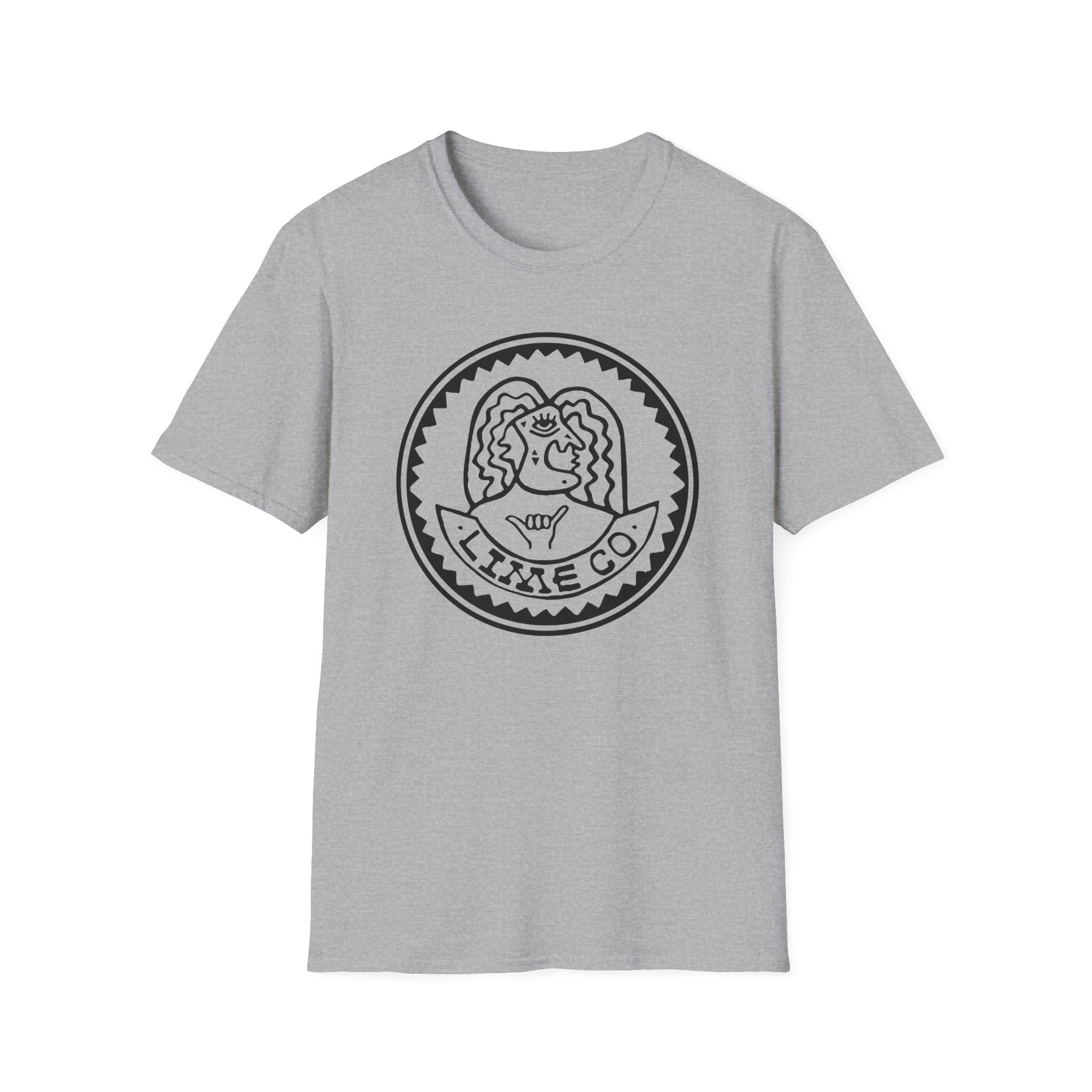 Lime Cordiale Lime Co Logo Unisex Softstyle T-Shirt - Image 7