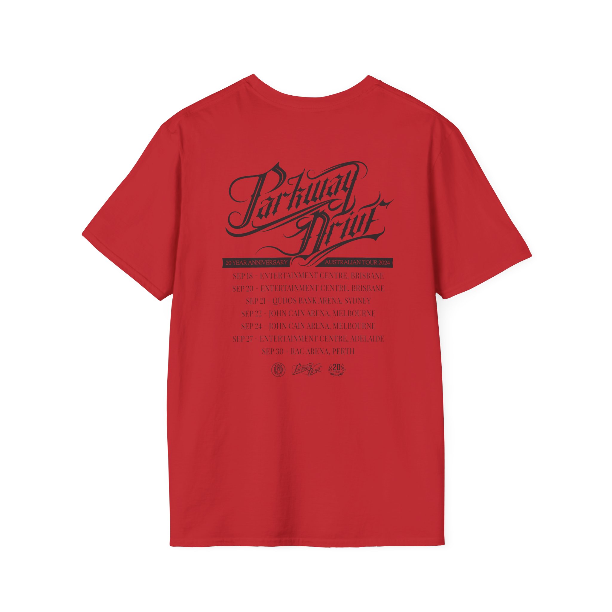 Parkway Drive Australian Tour Unisex Softstyle T-Shirt - Image 20